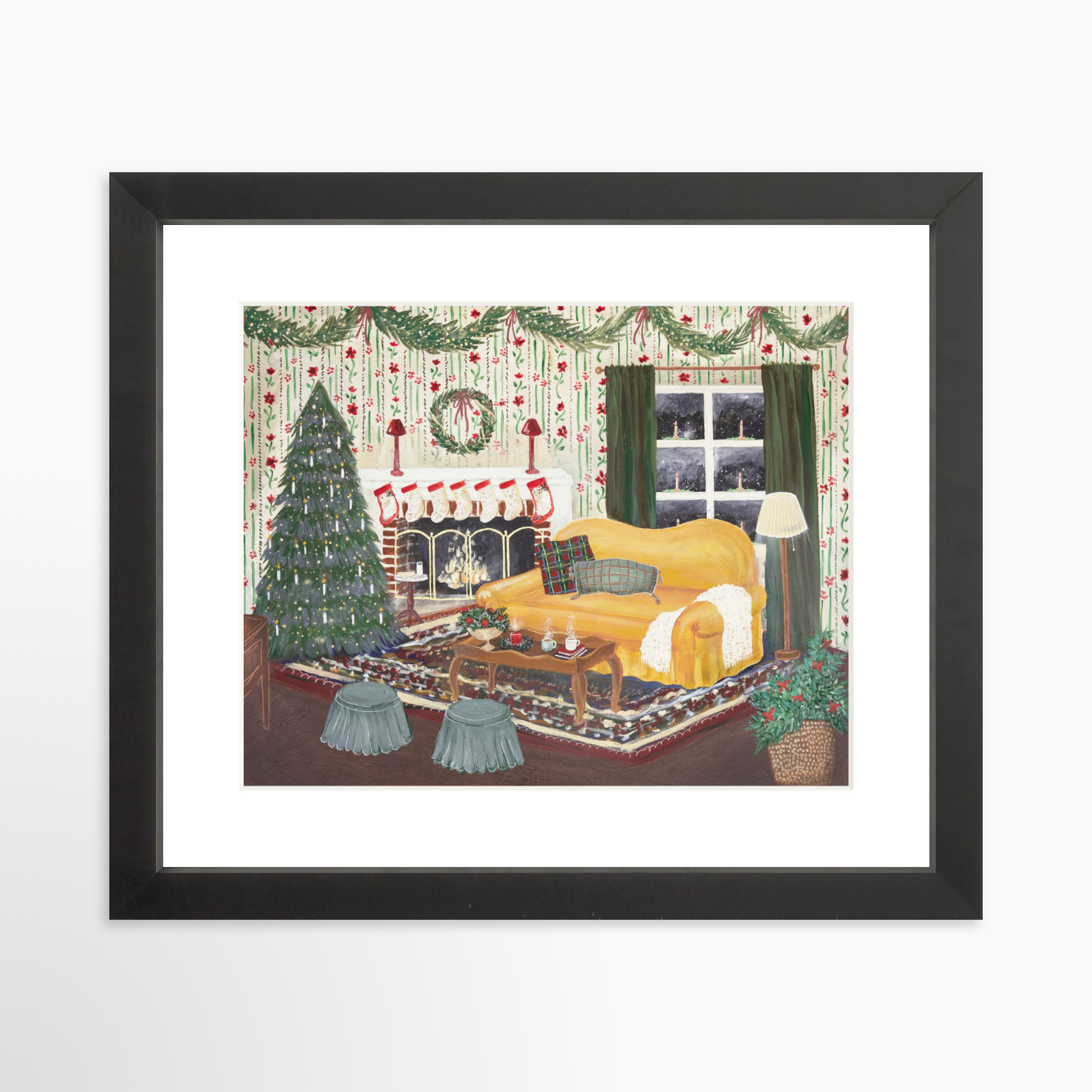 10x8 / Black Frame + White Mat