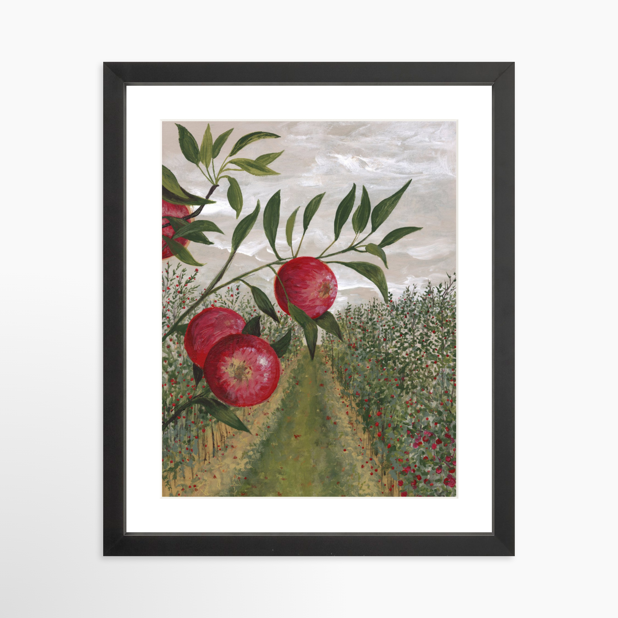 11x14 / Black Frame + White Mat