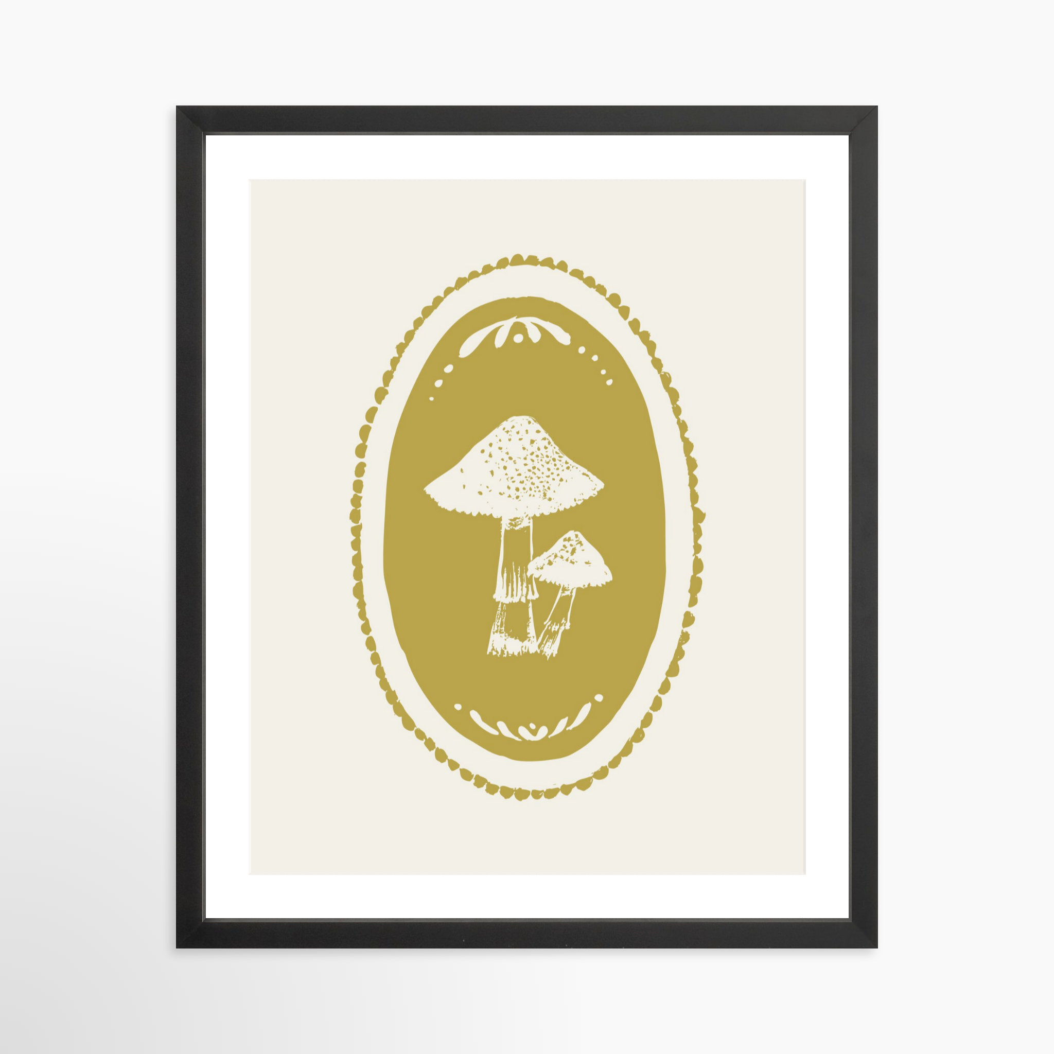 16x20 / Black Frame + White Mat