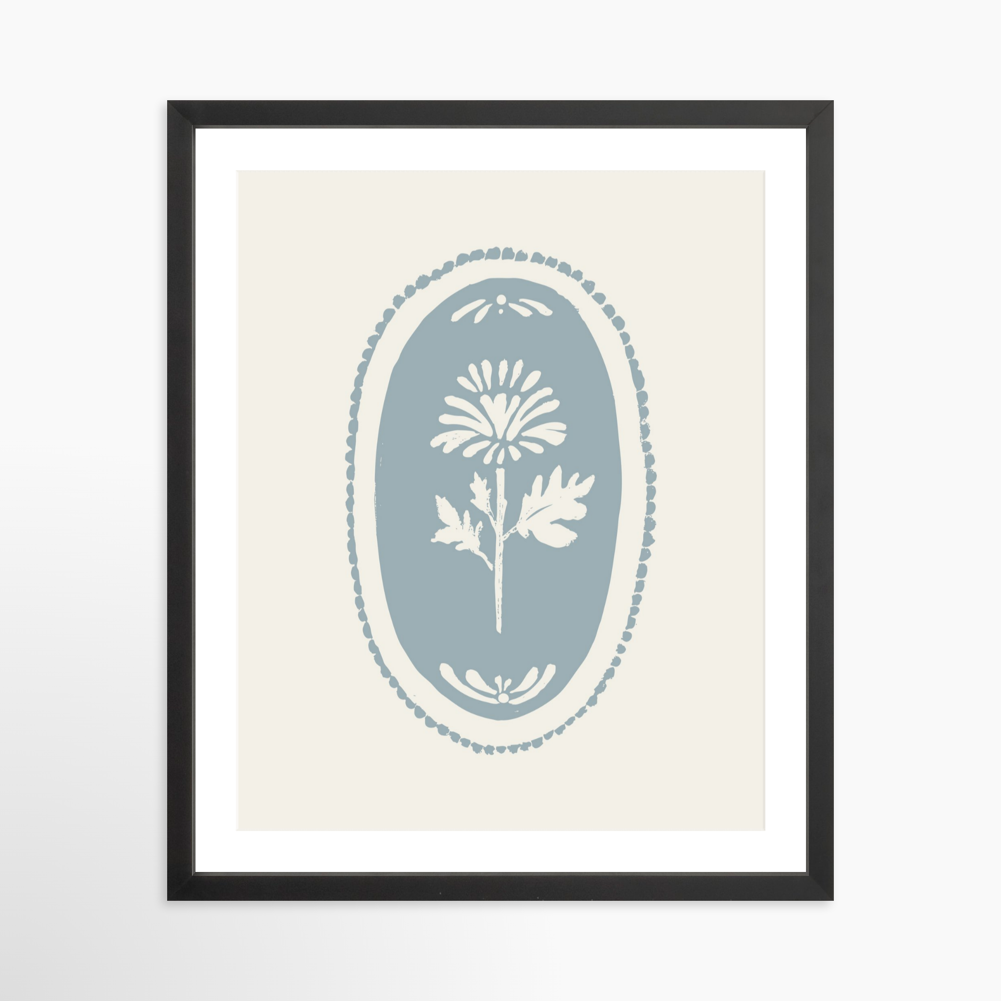 16x20 / Black Frame + White Mat