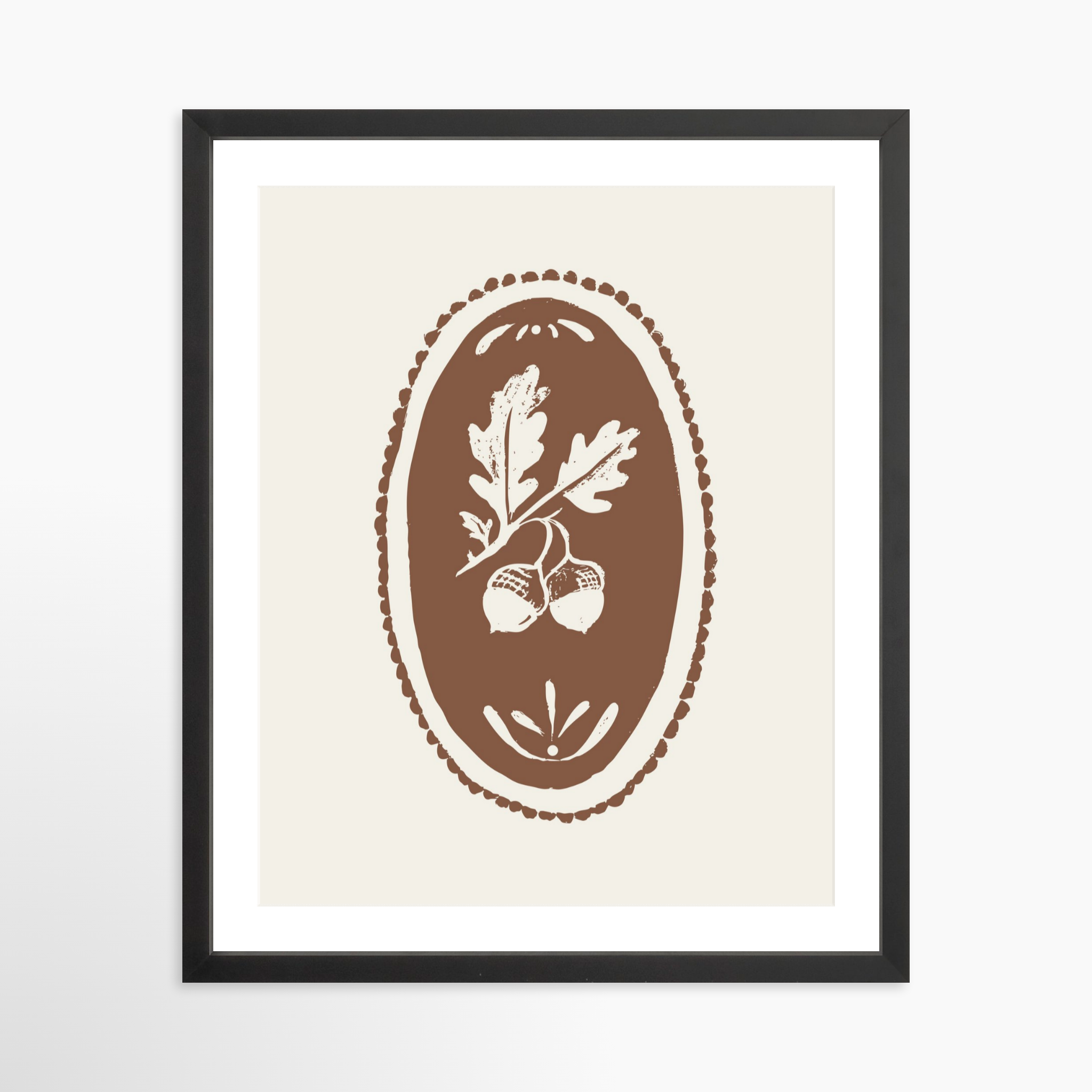 16x20 / Black Frame + White Mat