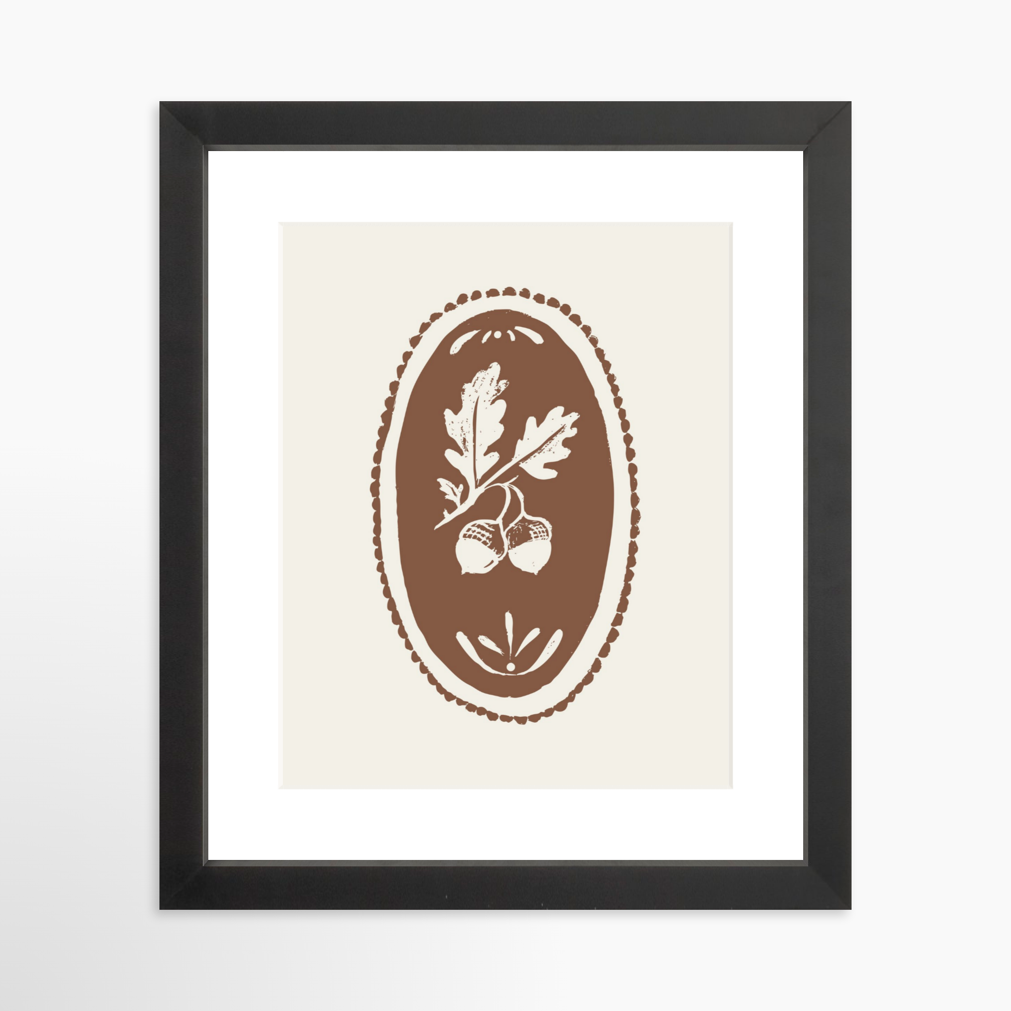 8x10 / Black Frame + White Mat