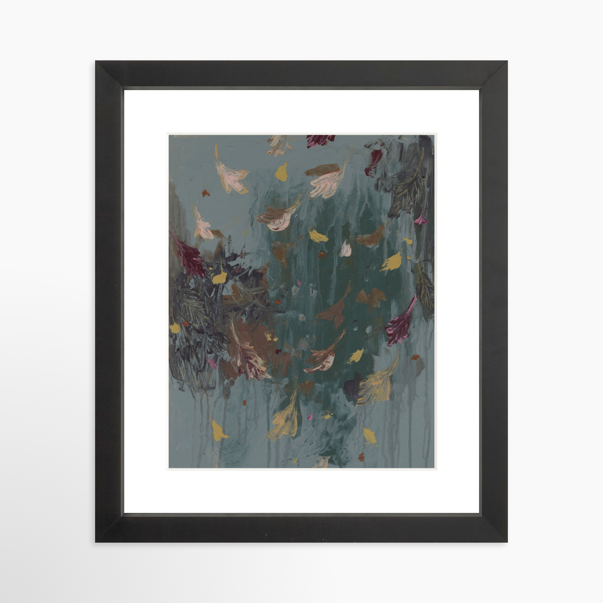 8x10 / Black Frame + White Mat