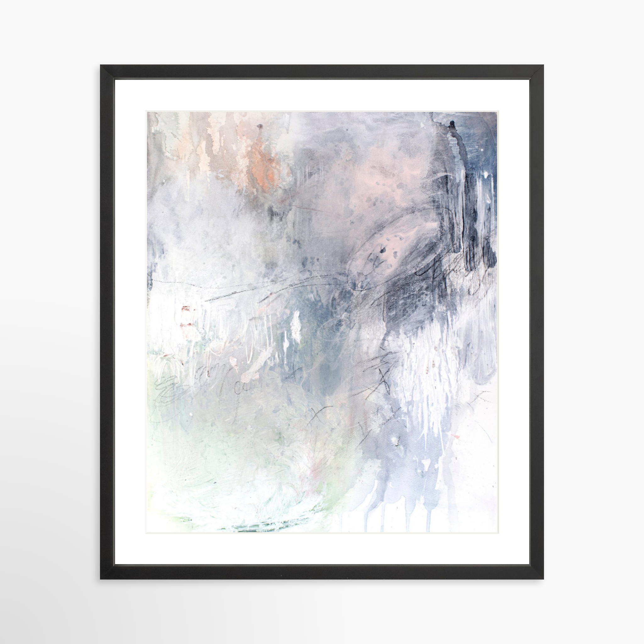 20x25 / Black Frame + White Mat