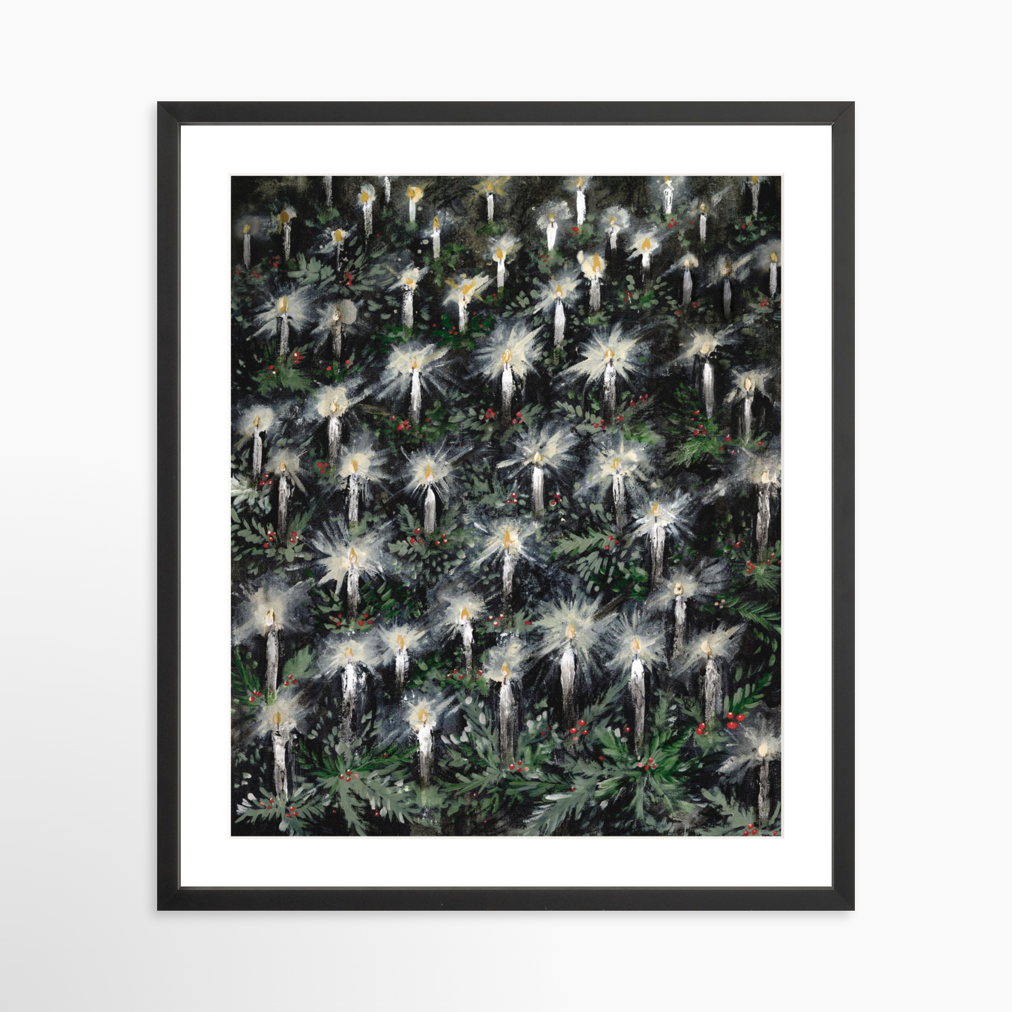 20x25 / Black Frame + White Mat