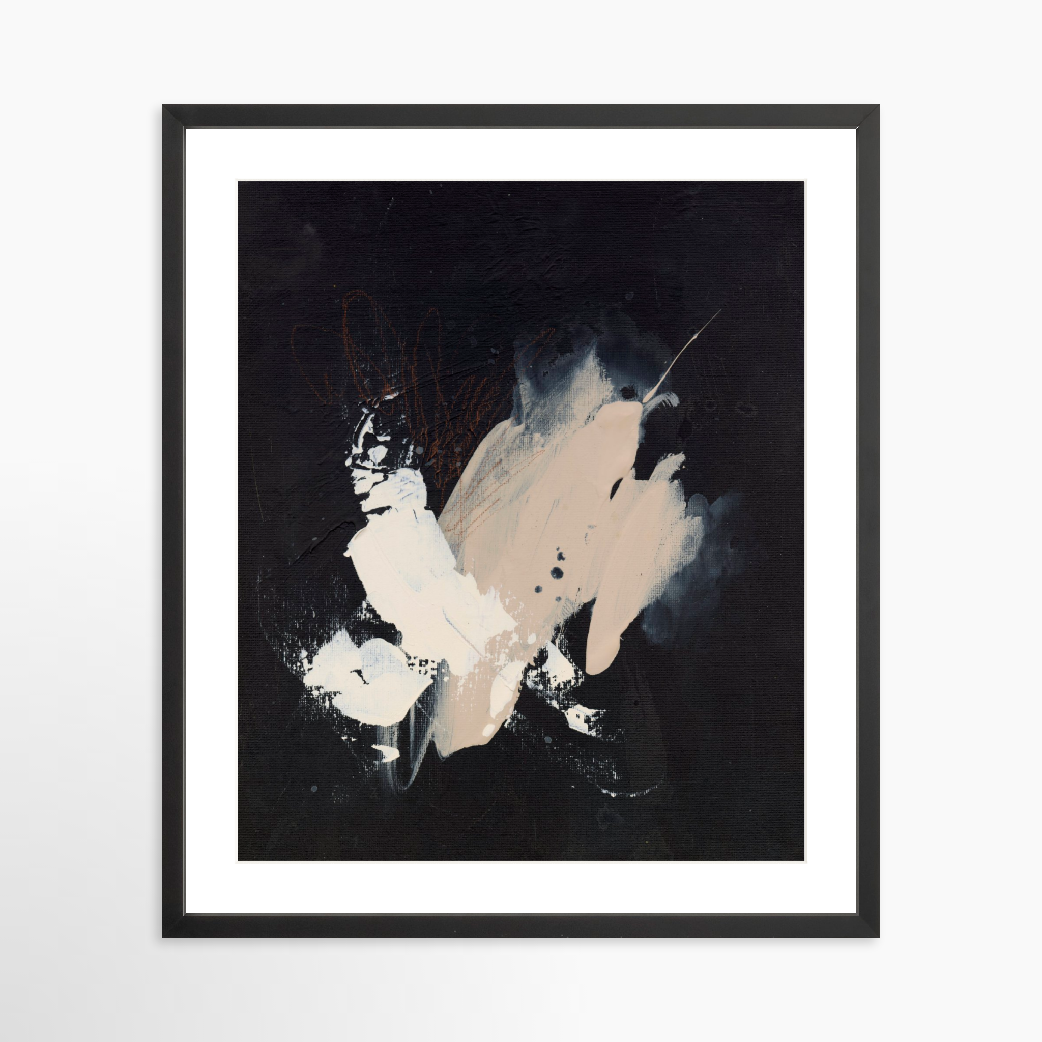 20x25 / Black Frame + White Mat