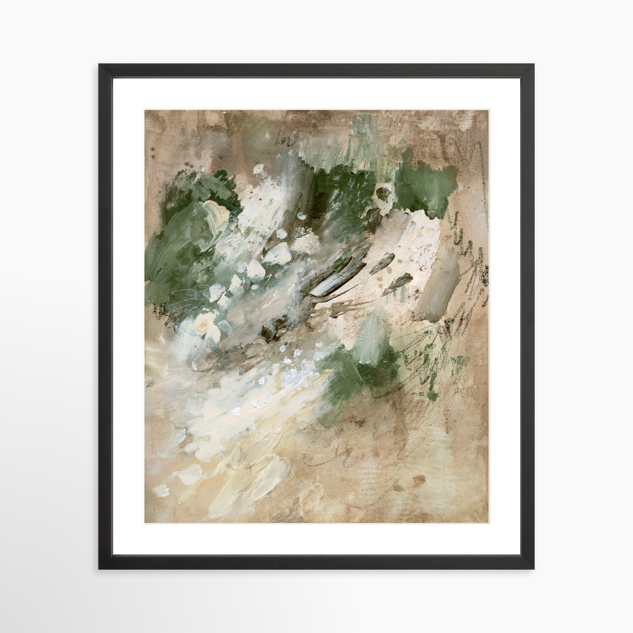 20x25 / Black Frame + White Mat