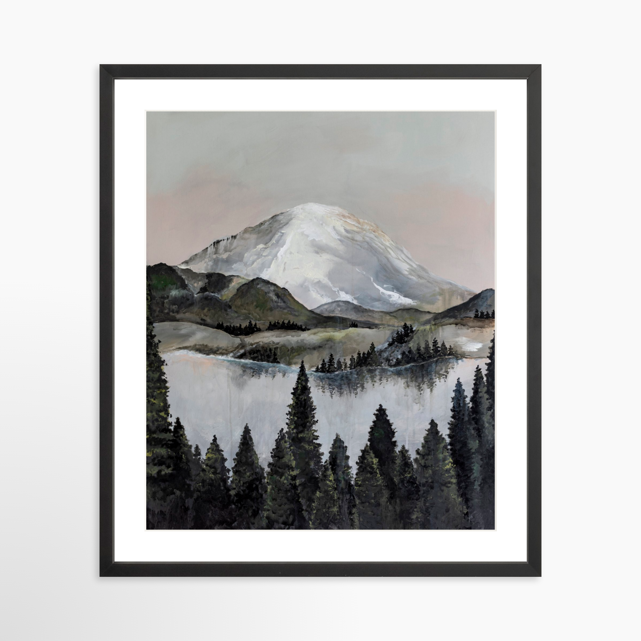 20x25 / Black Frame + White Mat