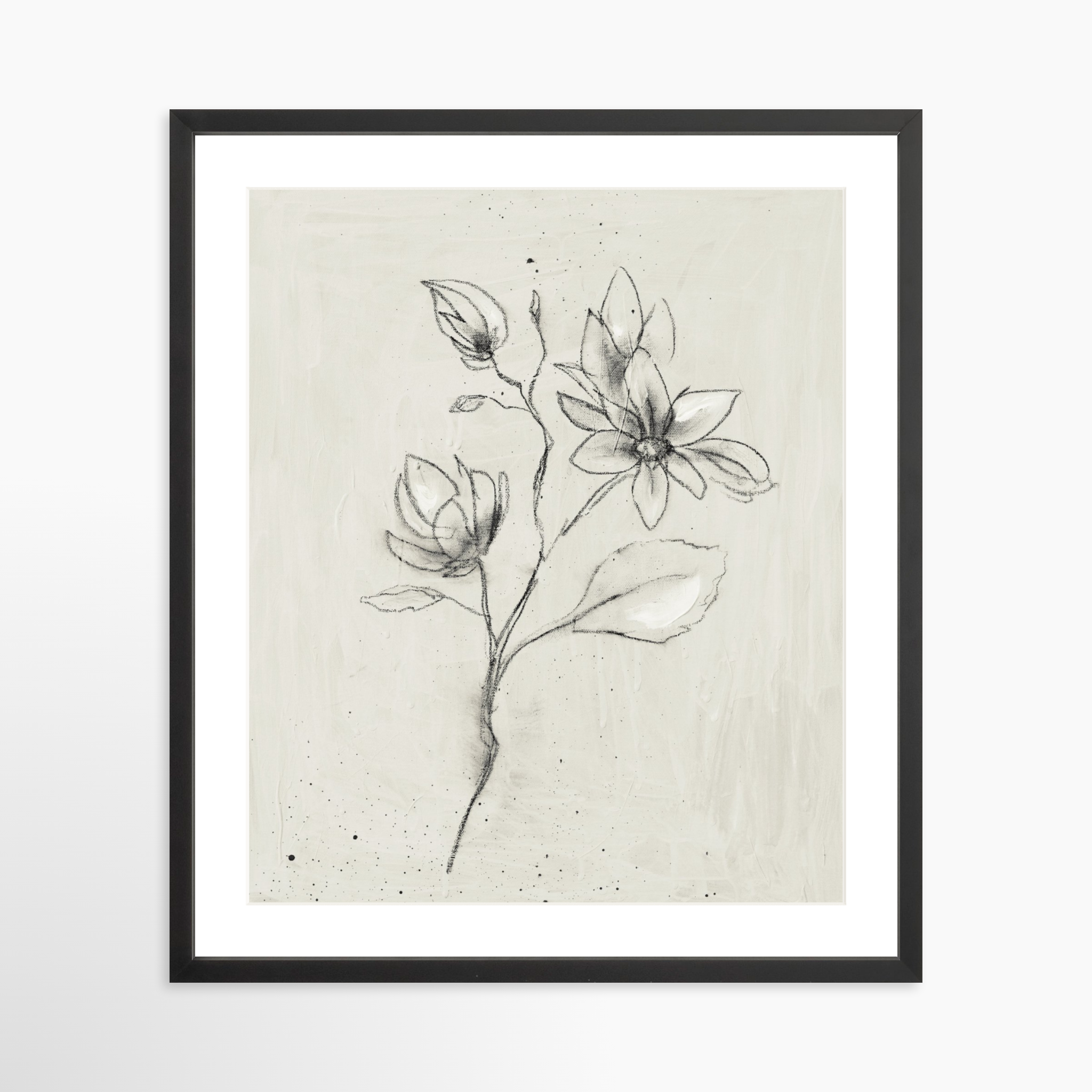 20x25 / Black Frame + White Mat