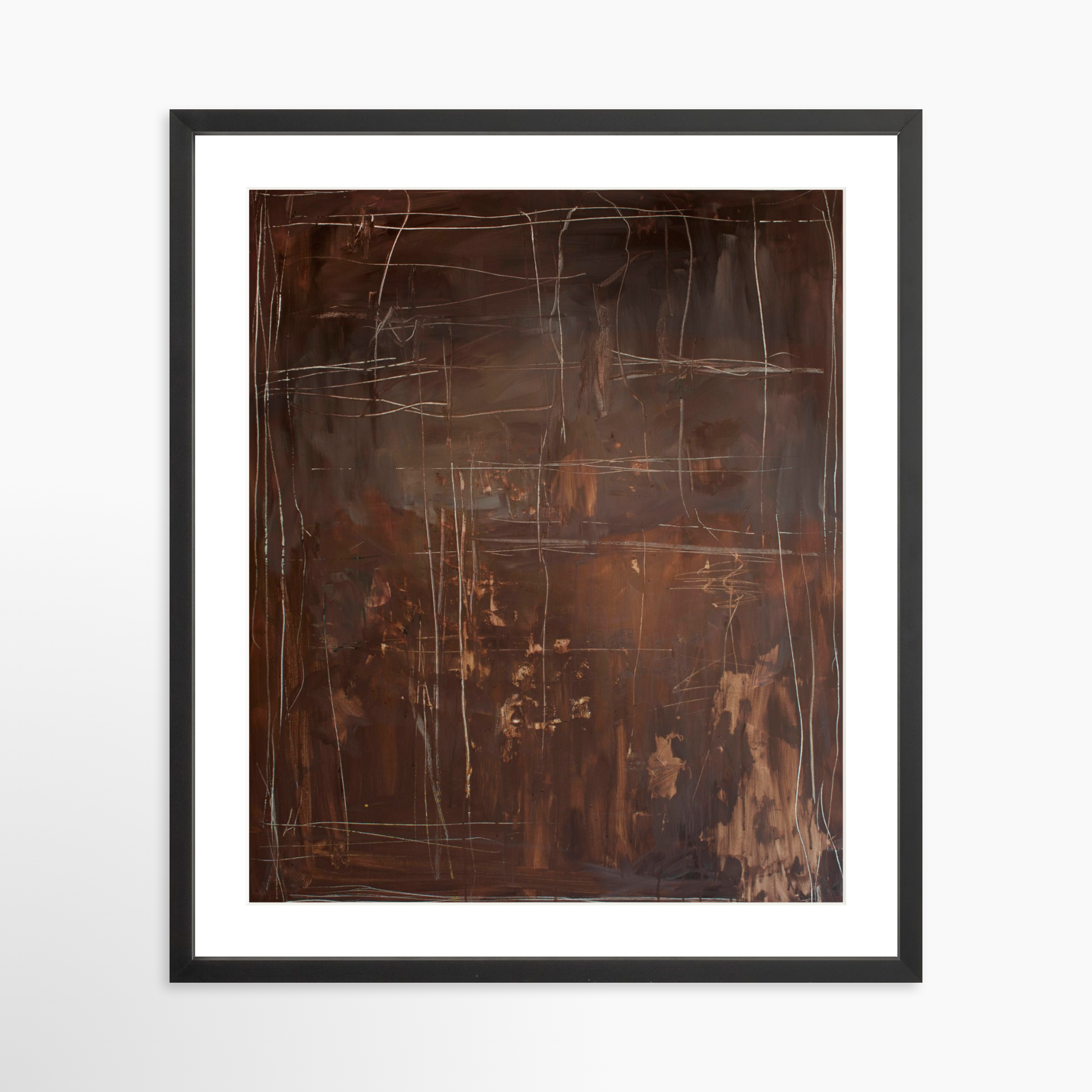 20x25 / Black Frame + White Mat