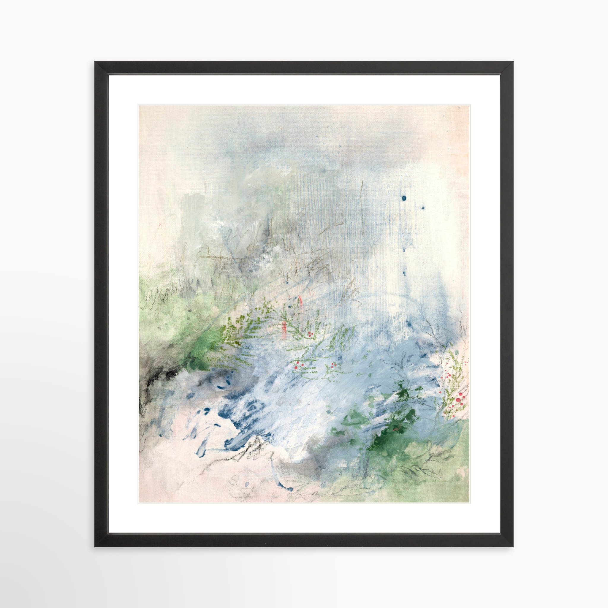 20x25 / Black Frame + White Mat