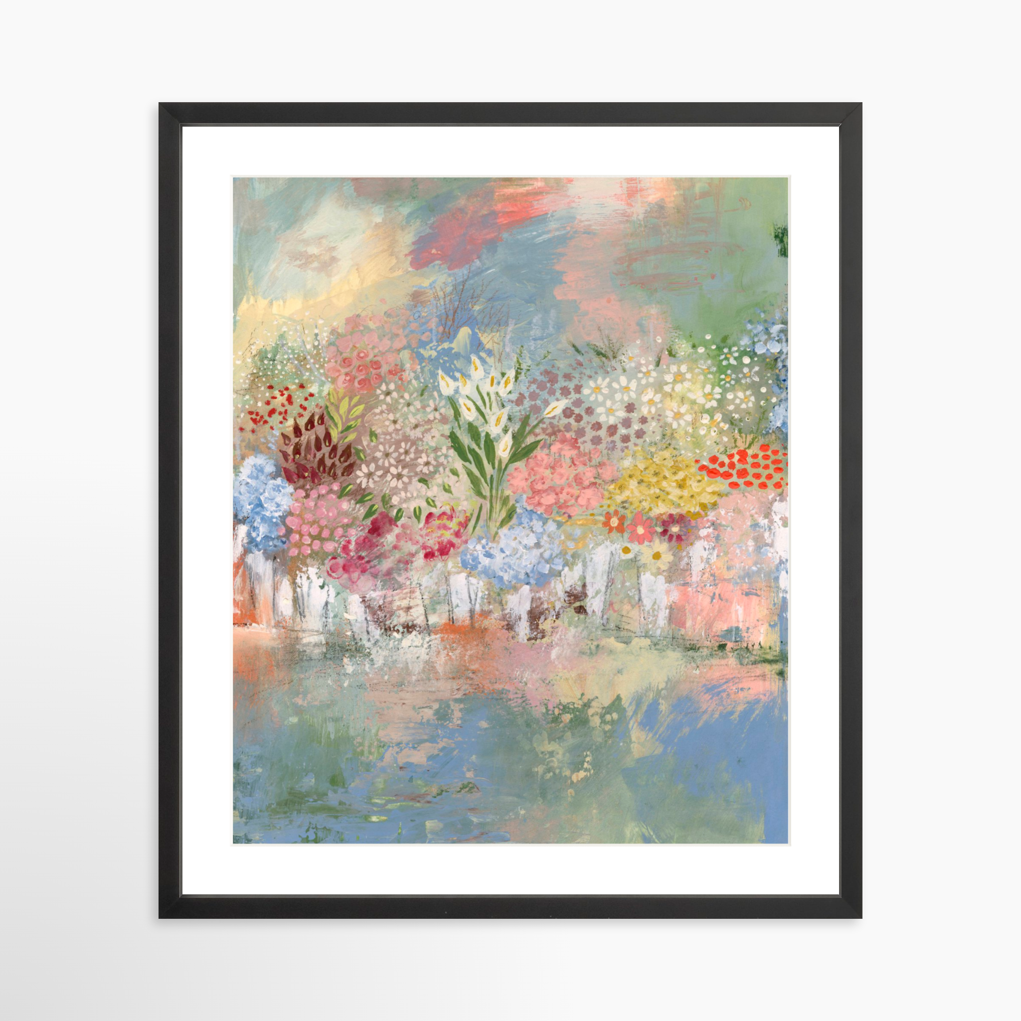 20x25 / Black Frame + White Mat