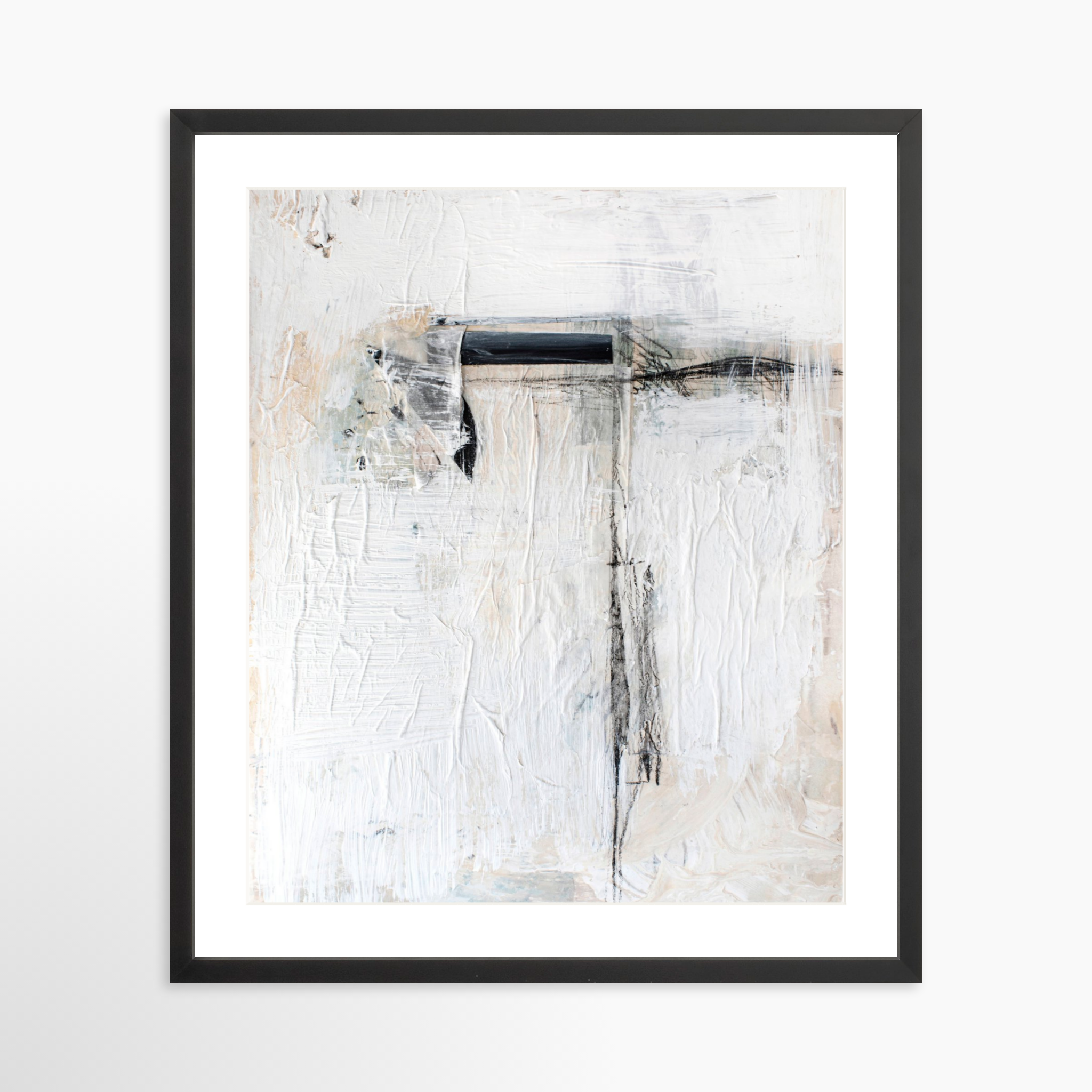 20x25 / Black Frame + White Mat