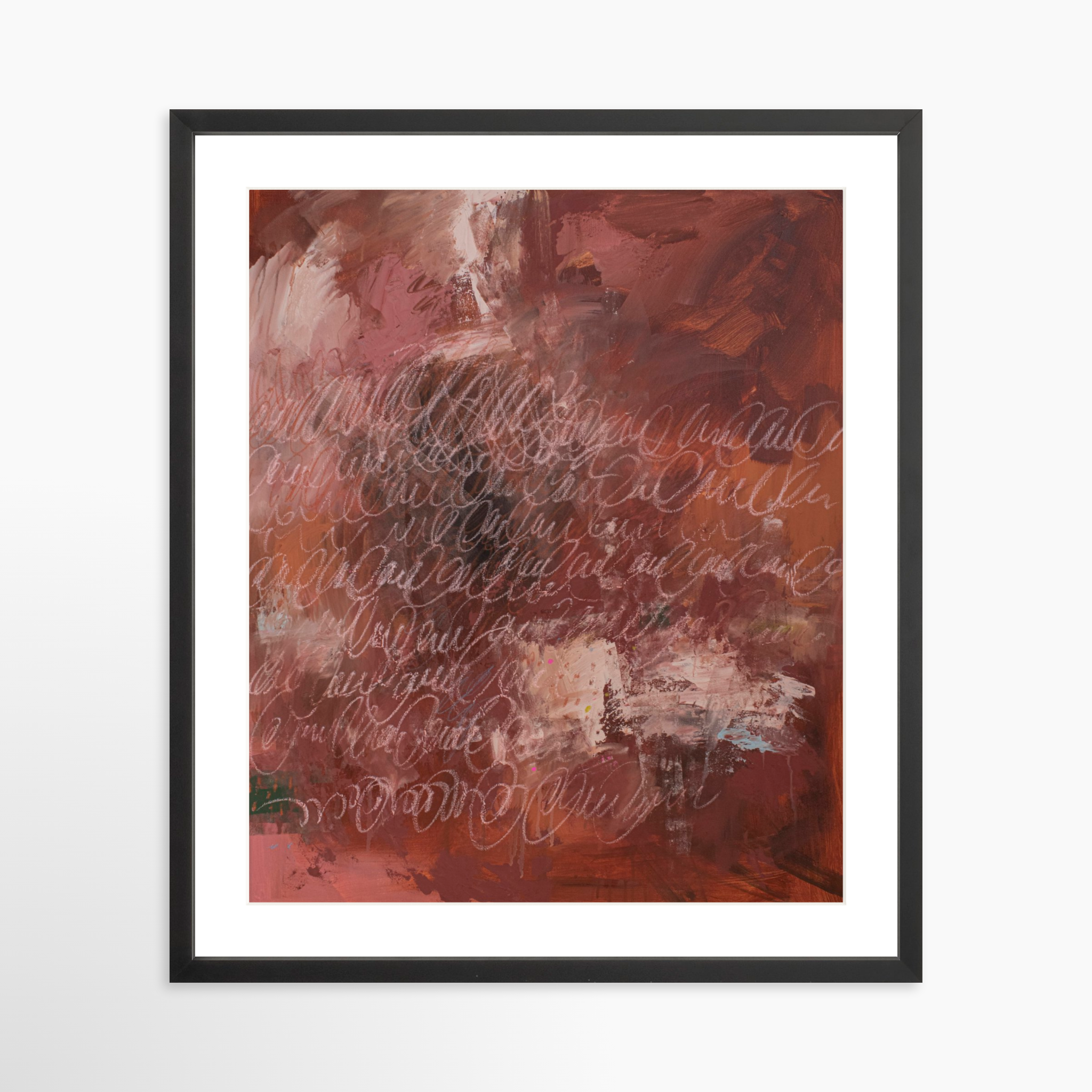 20x25 / Black Frame + White Mat