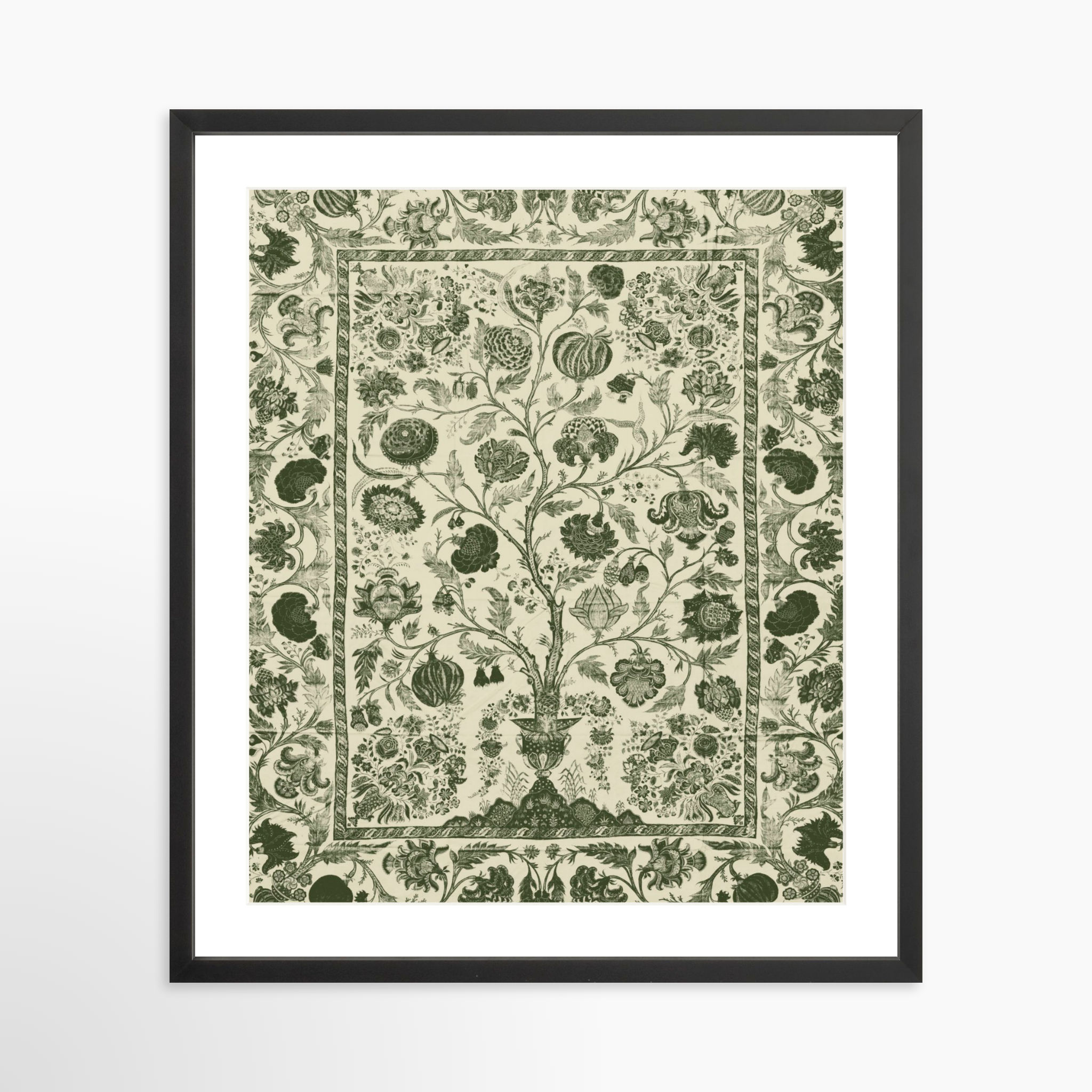 20x25 / Black Frame + White Mat