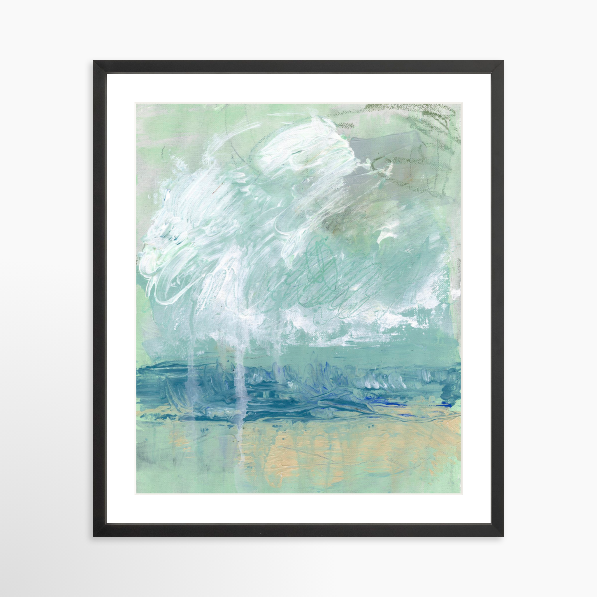 20x25 / Black Frame + White Mat