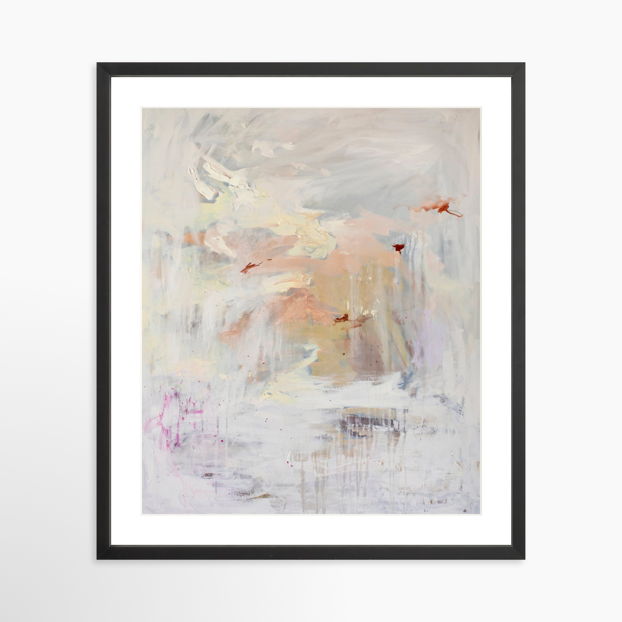 20x25 / Black Frame + White Mat