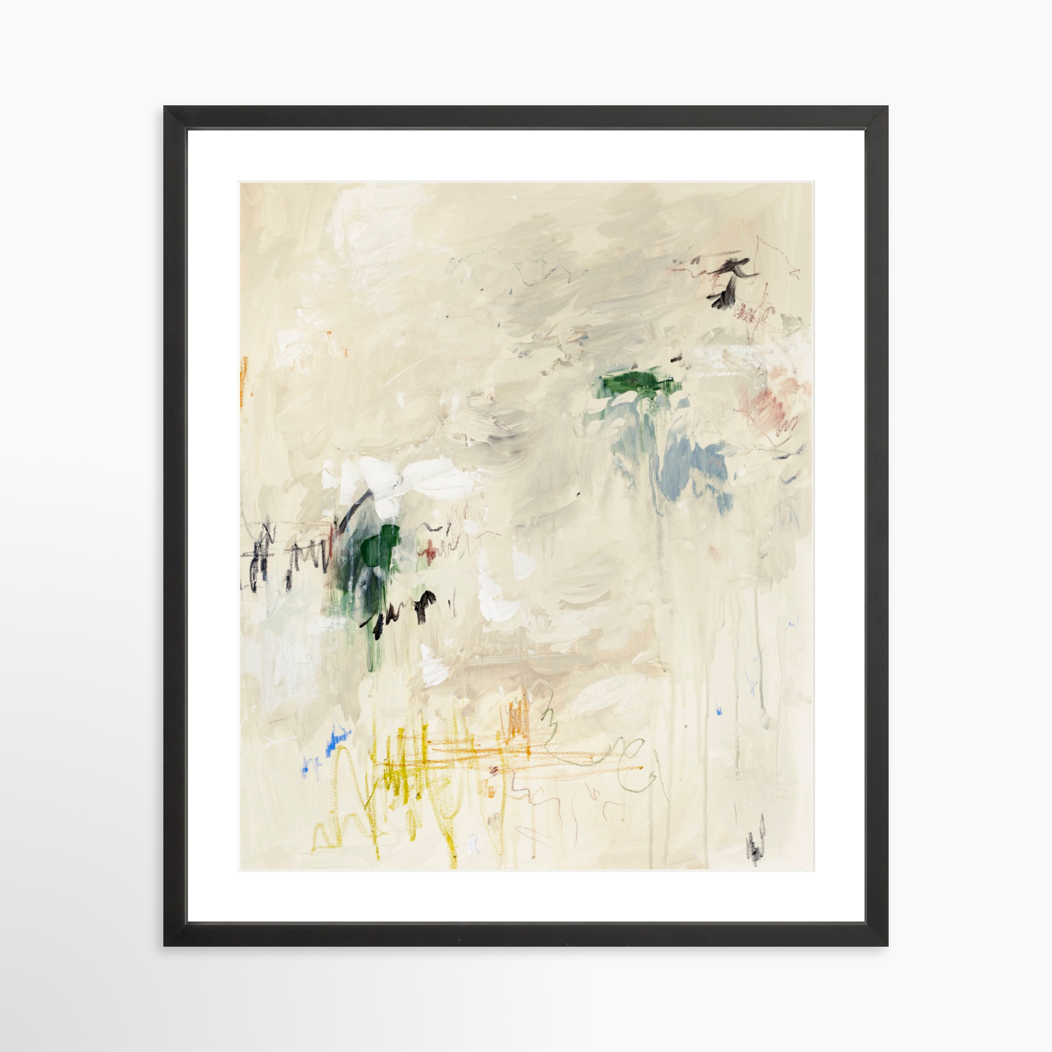 20x25 / Black Frame + White Mat