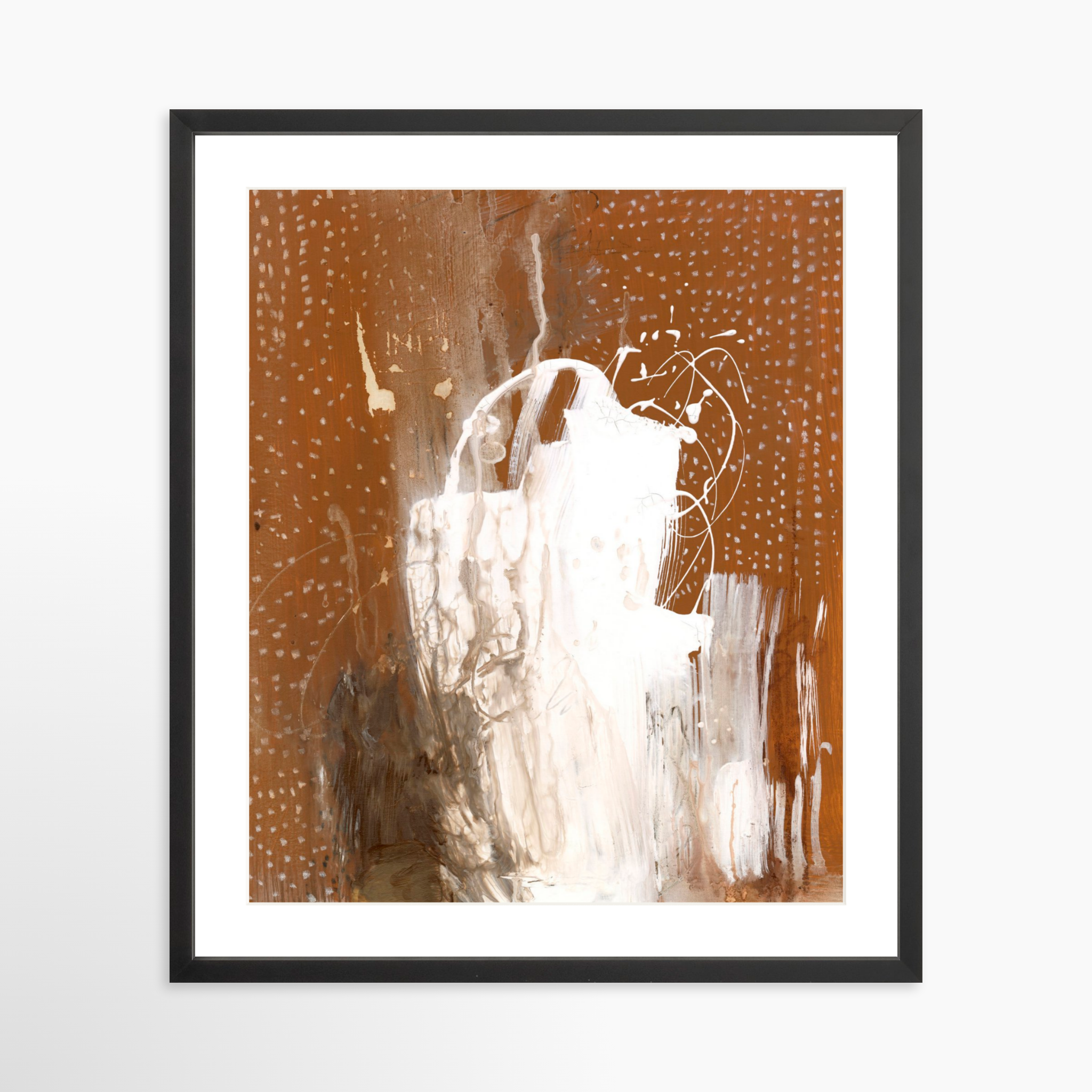 20x25 / Black Frame + White Mat