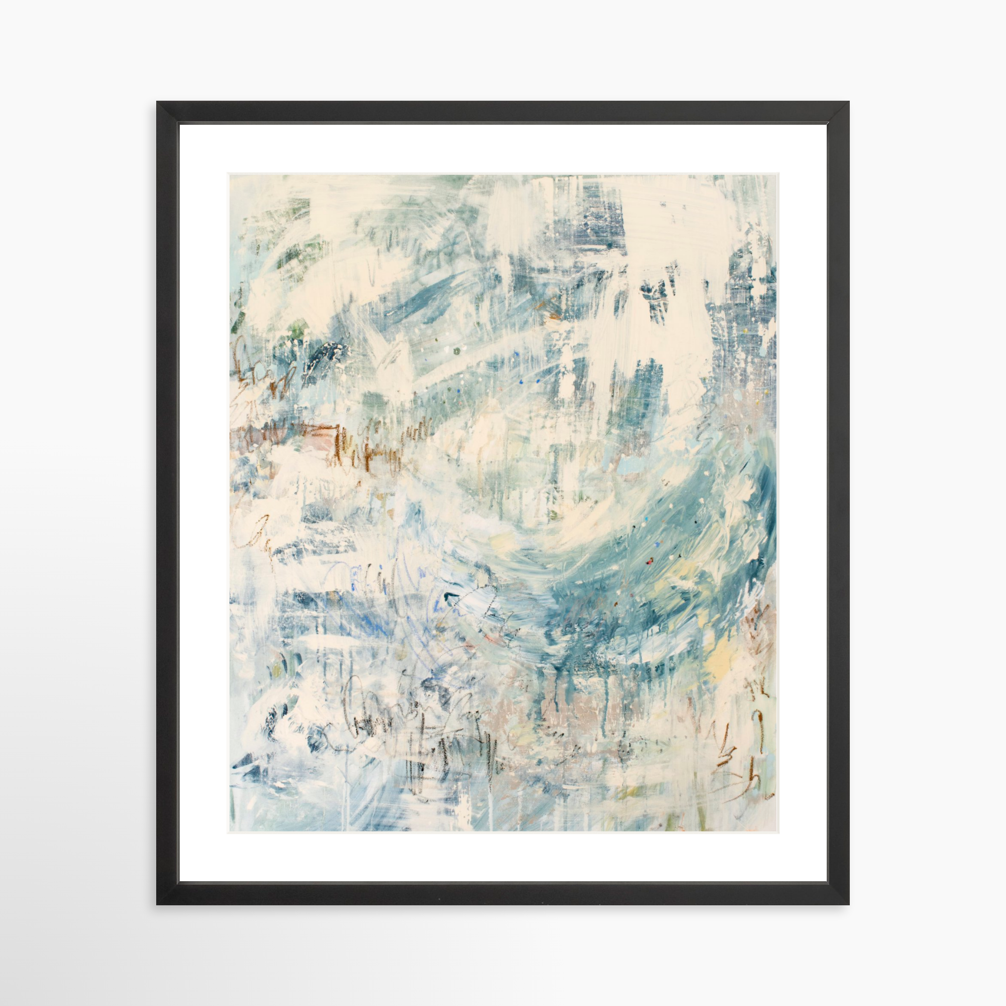 20x25 / Black Frame + White Mat