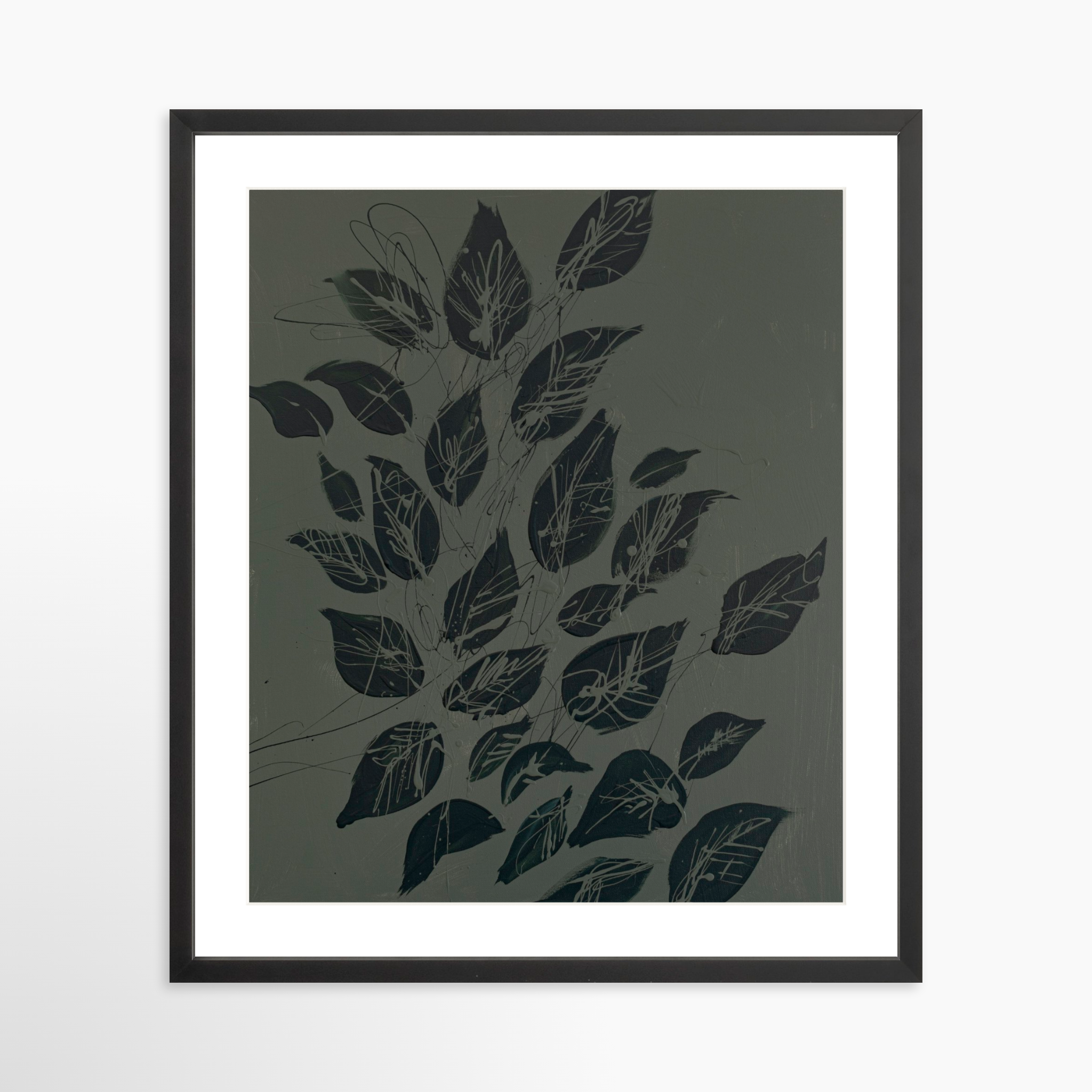 20x25 / Black Frame + White Mat