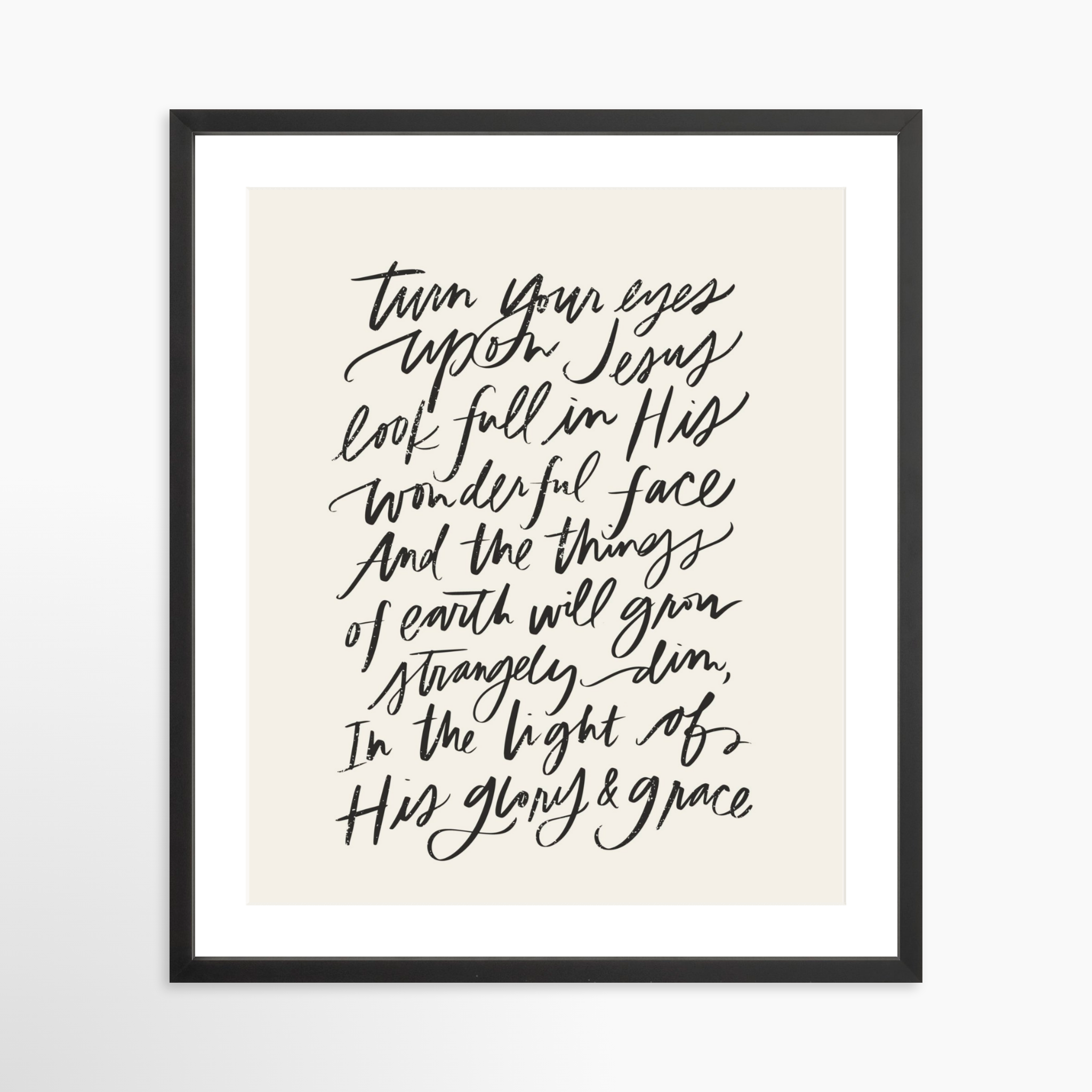 20x25 / Black Frame + White Mat