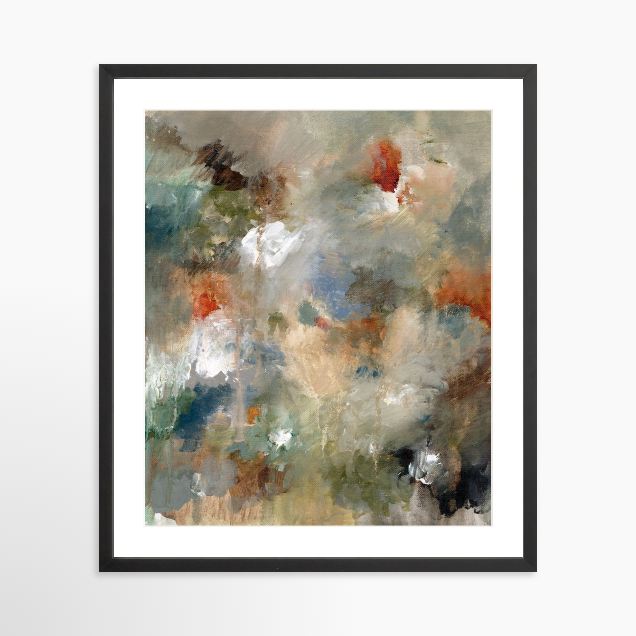 20x25 / Black Frame + White Mat