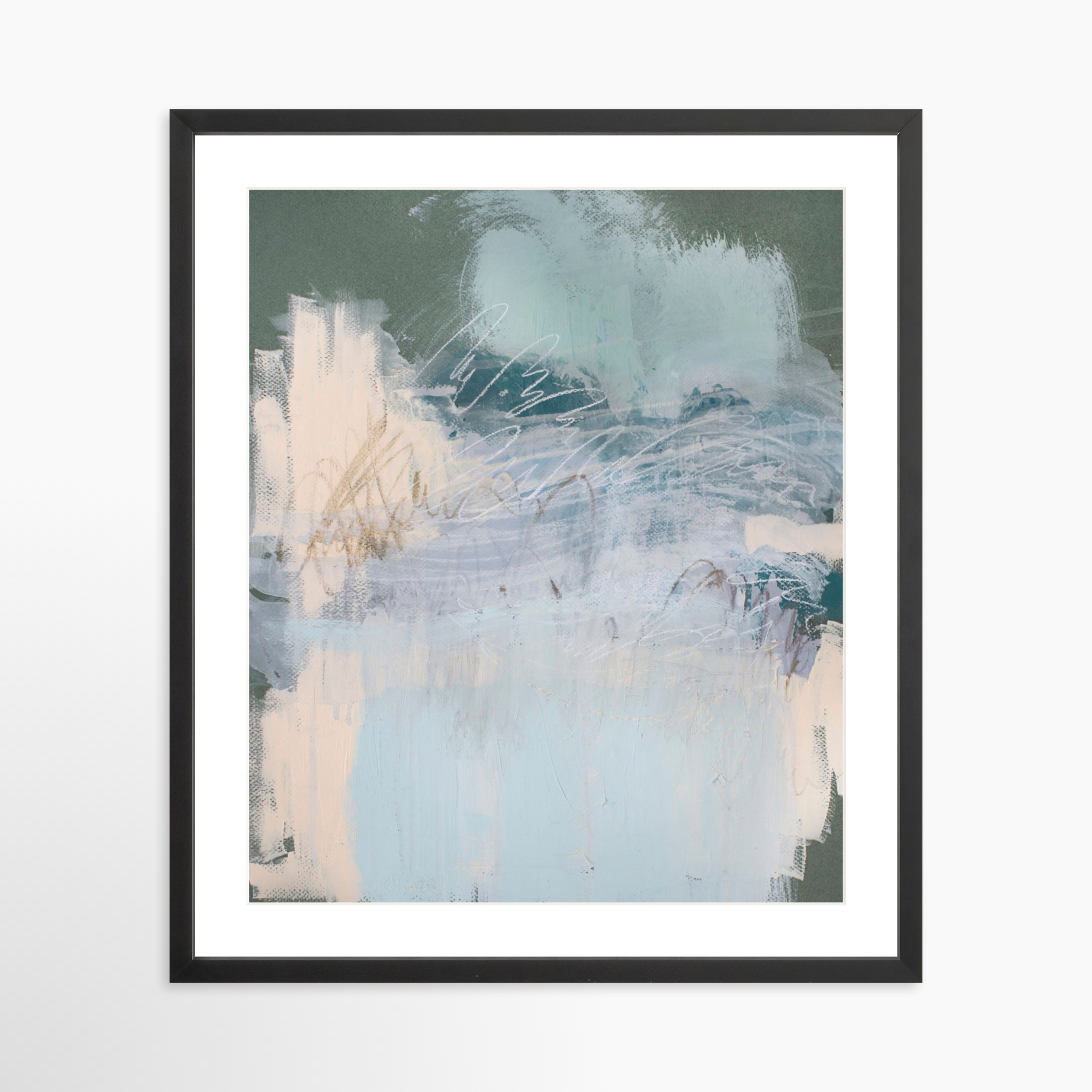 20x25 / Black Frame + White Mat