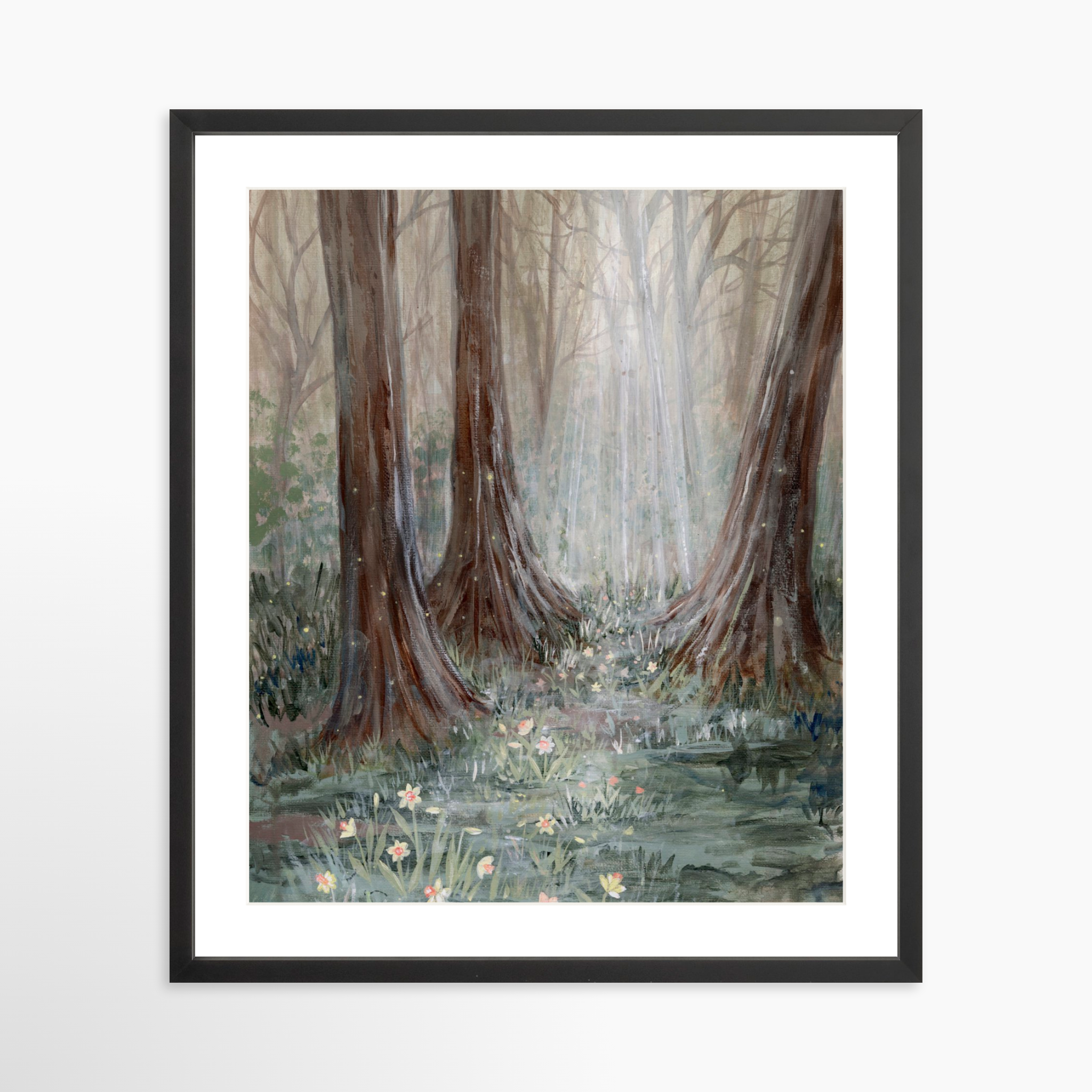 20x25 / Black Frame + White Mat