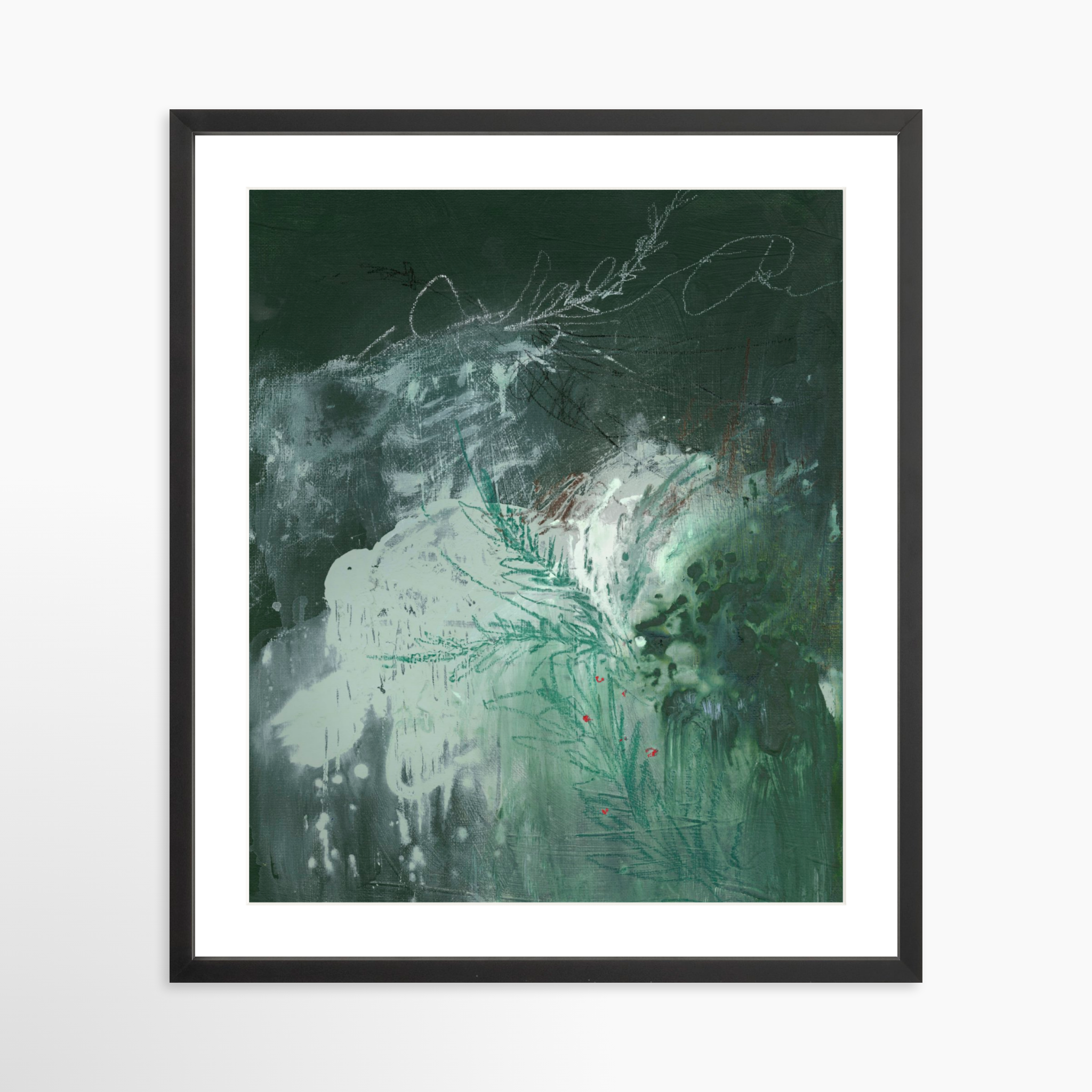 20x25 / Black Frame + White Mat