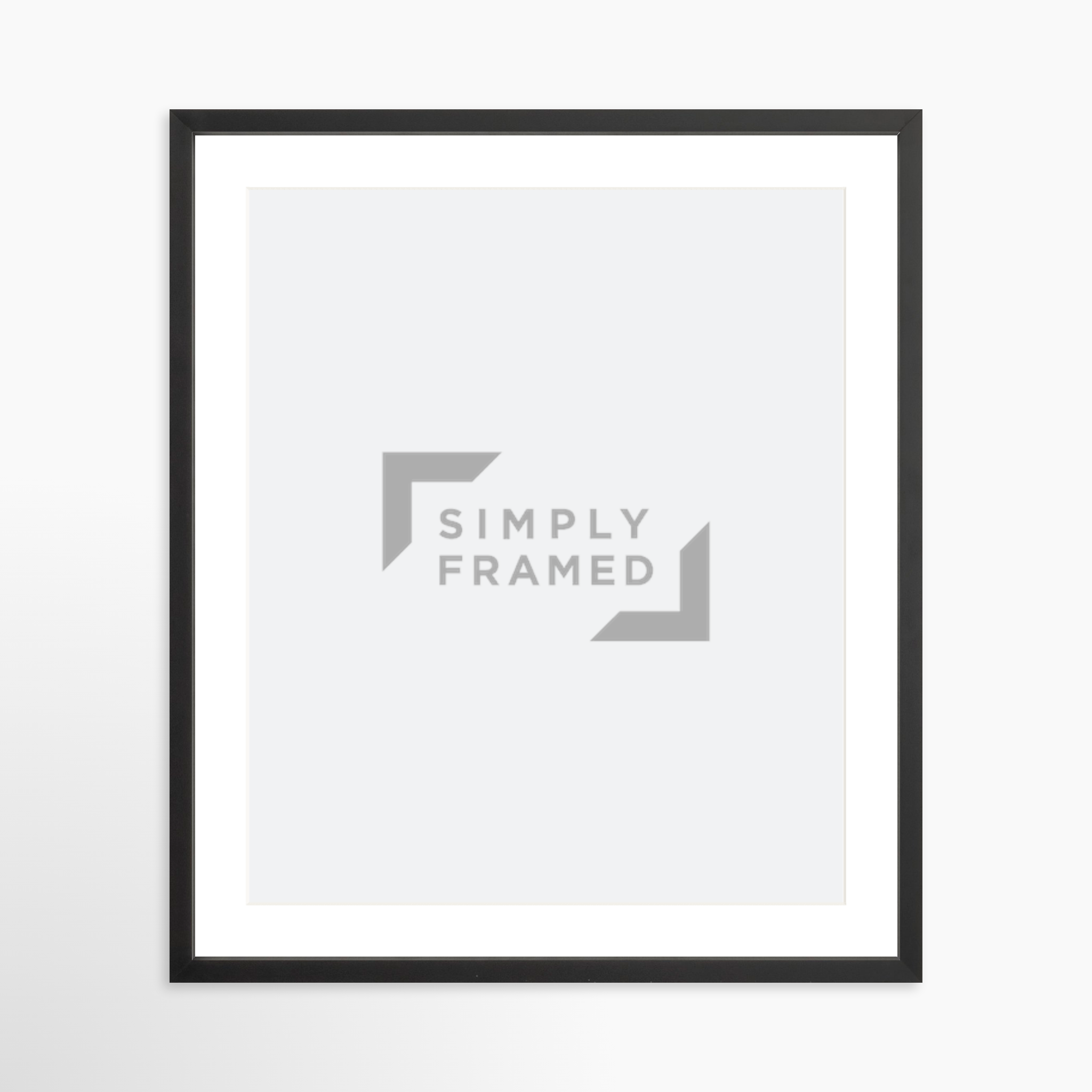 20x25 / Black Frame + White Mat