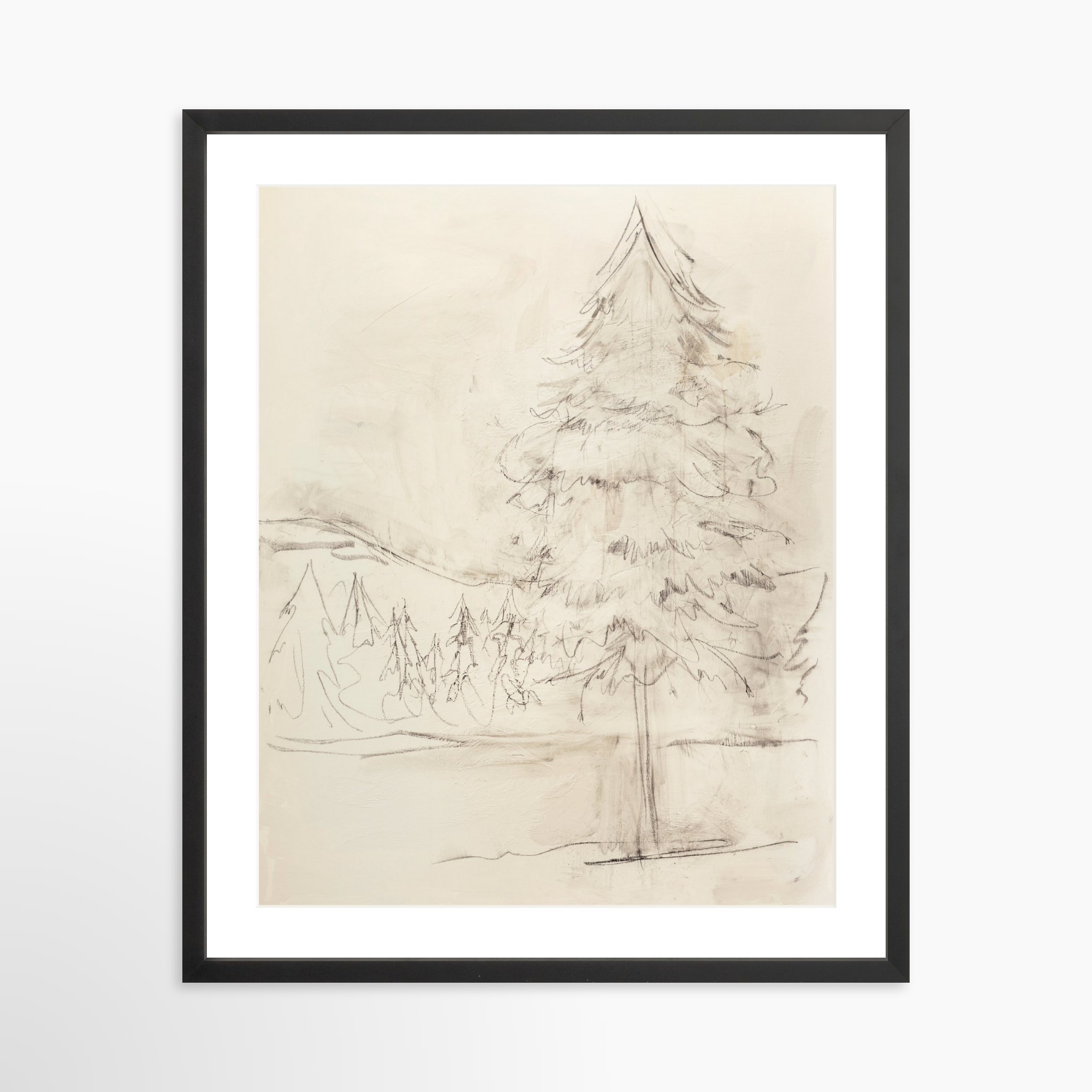 20x25 / Black Frame + White Mat