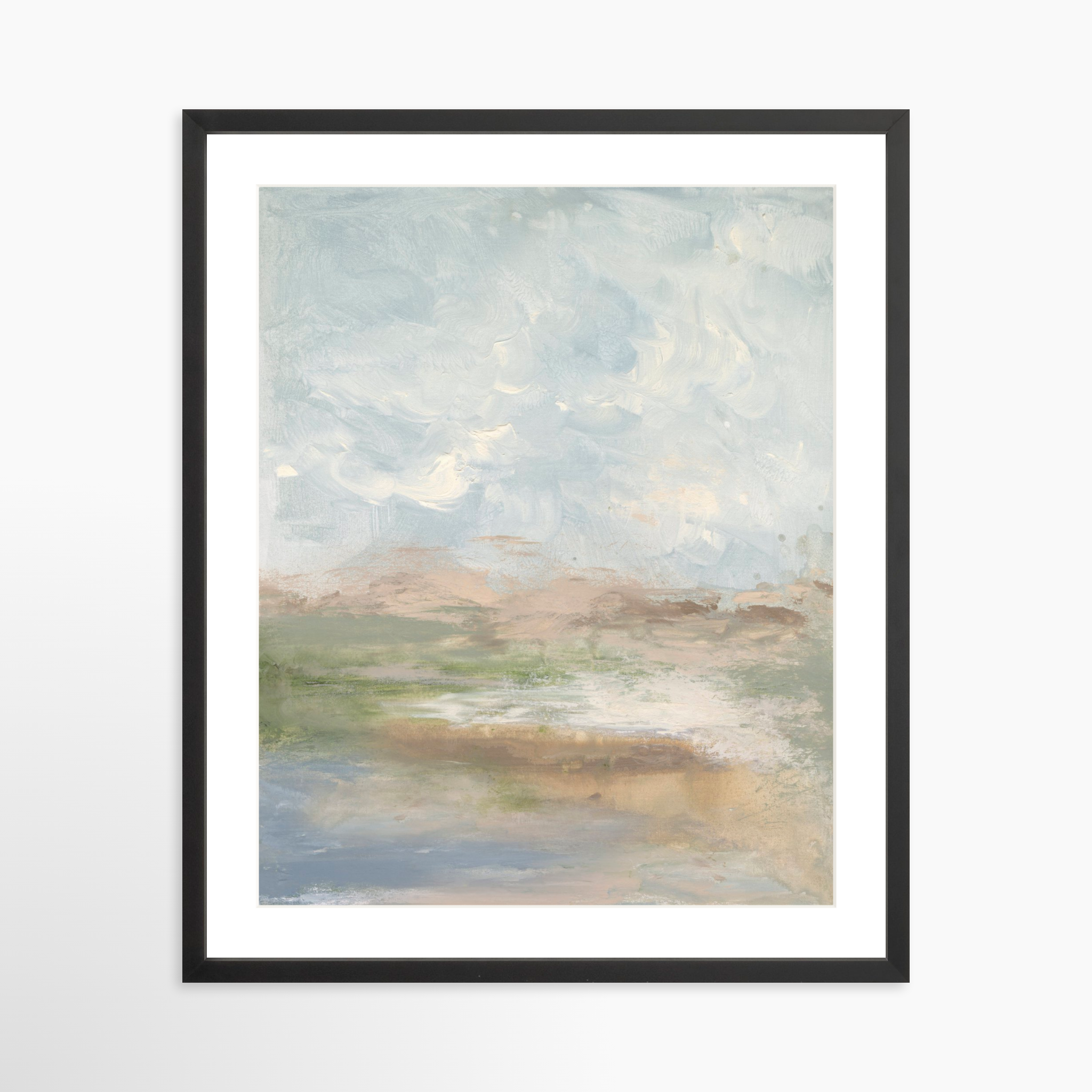 20x25 / Black Frame + White Mat