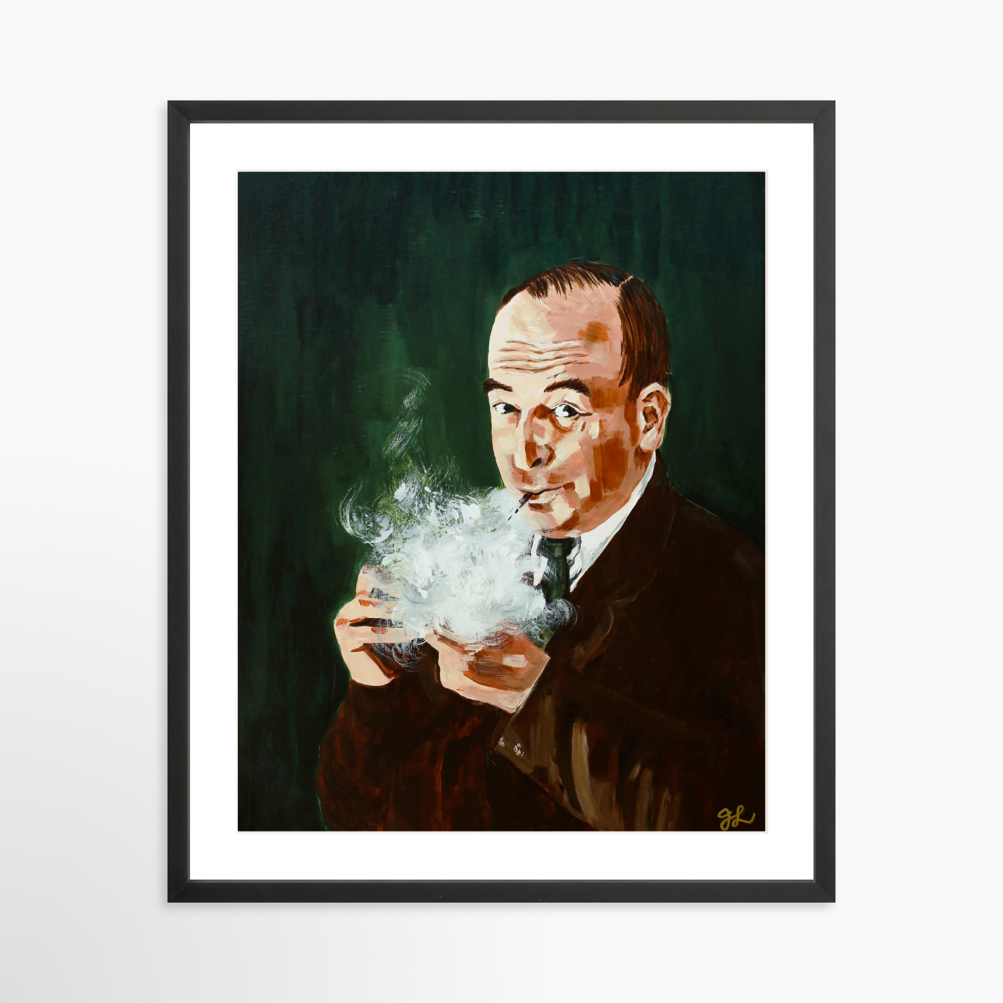 20x25 / Black Frame + White Mat