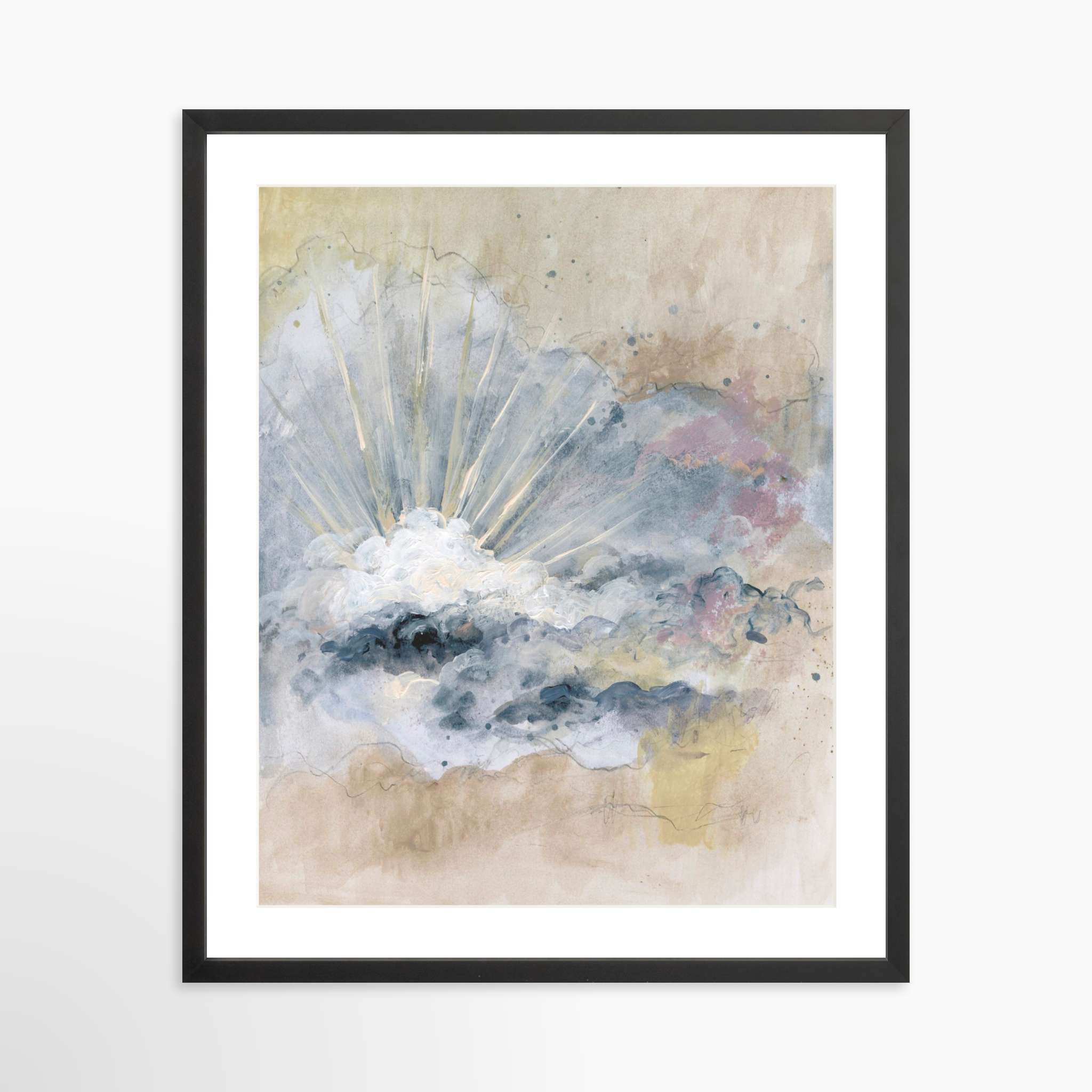 20x25 / Black Frame + White Mat