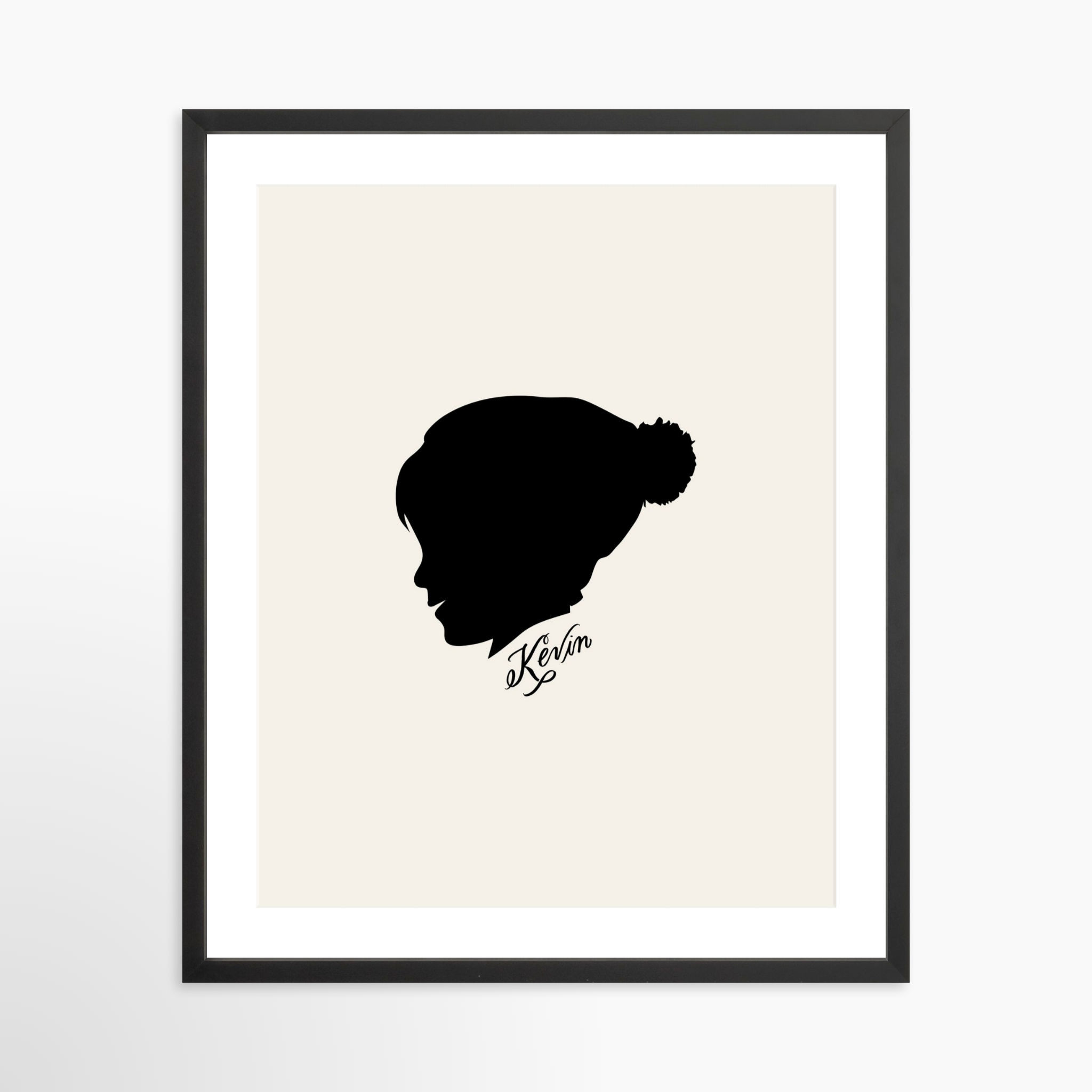 20x25 / Black Frame + White Mat