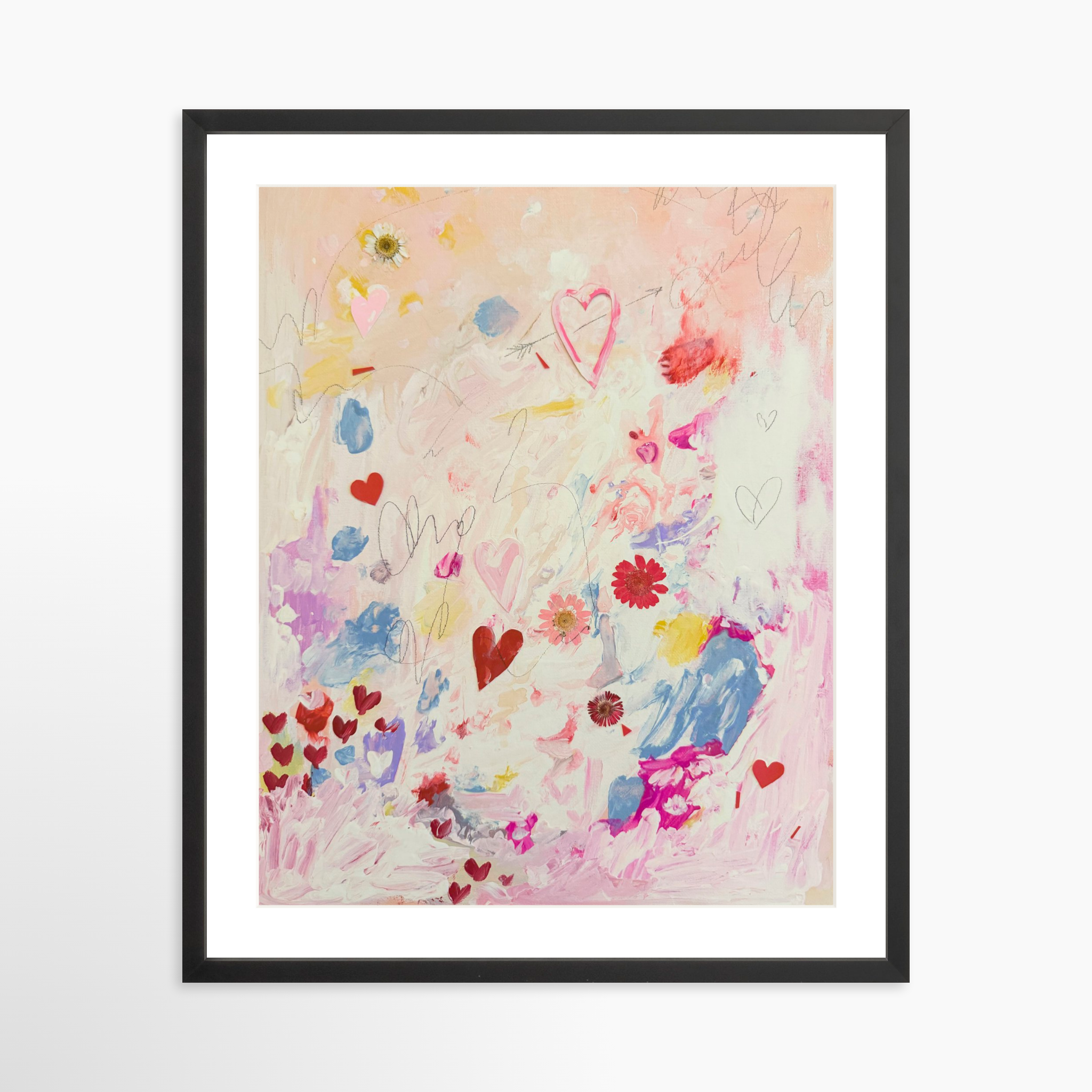 20x25 / Black Frame + White Mat