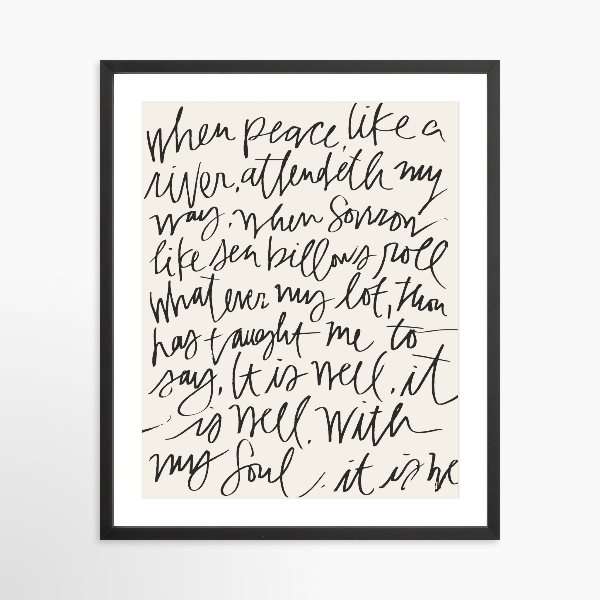 20x25 / Black Frame + White Mat