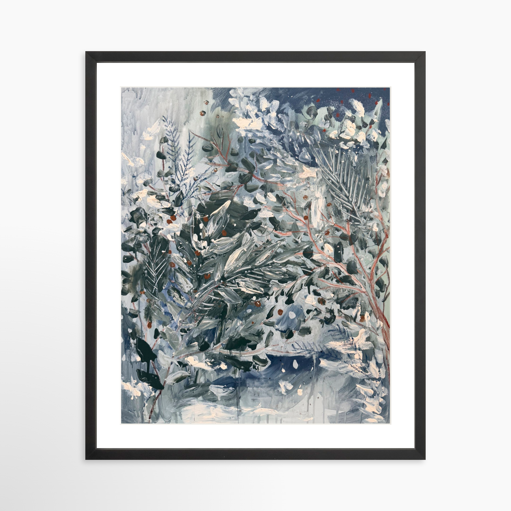 20x25 / Black Frame + White Mat