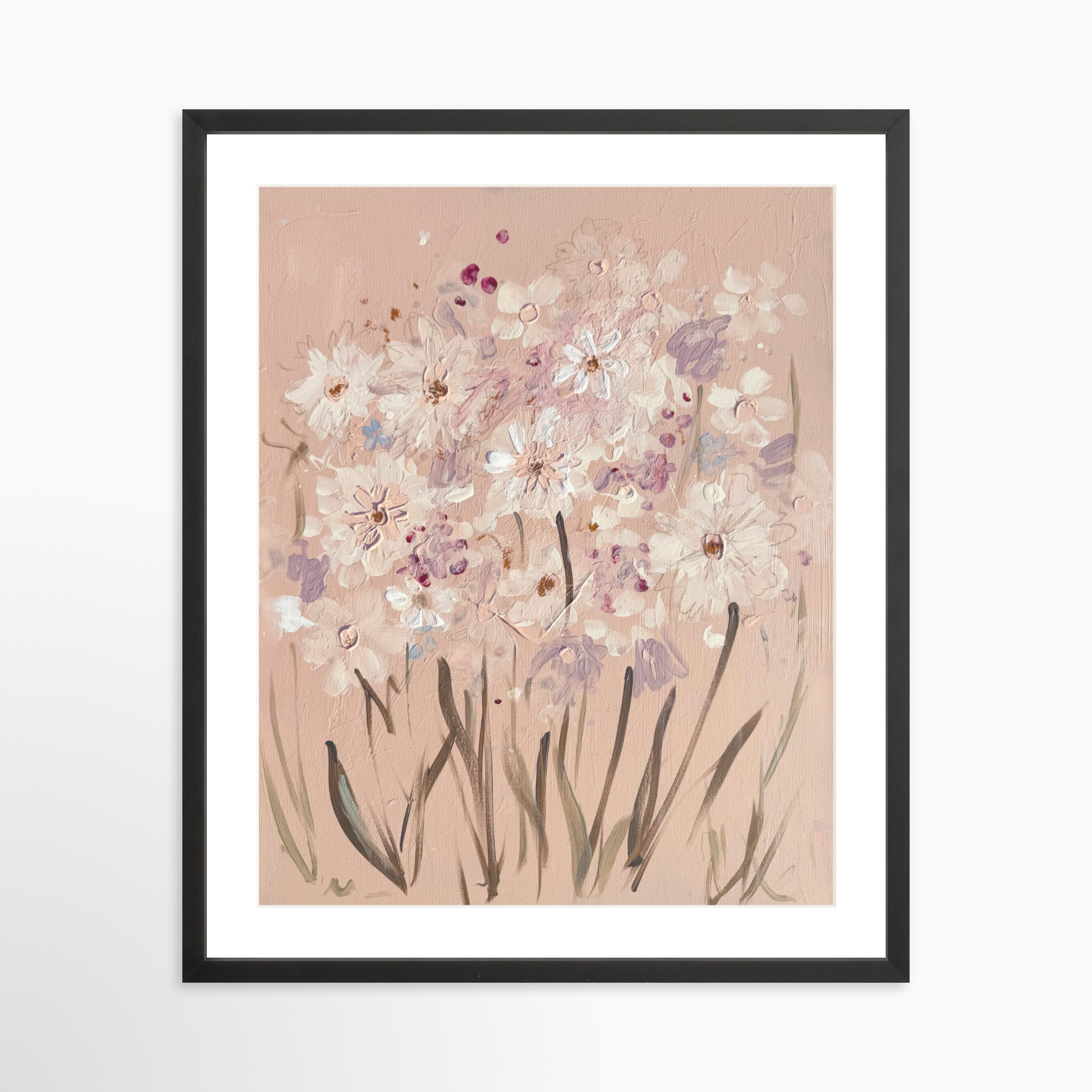 20x25 / Black Frame + White Mat