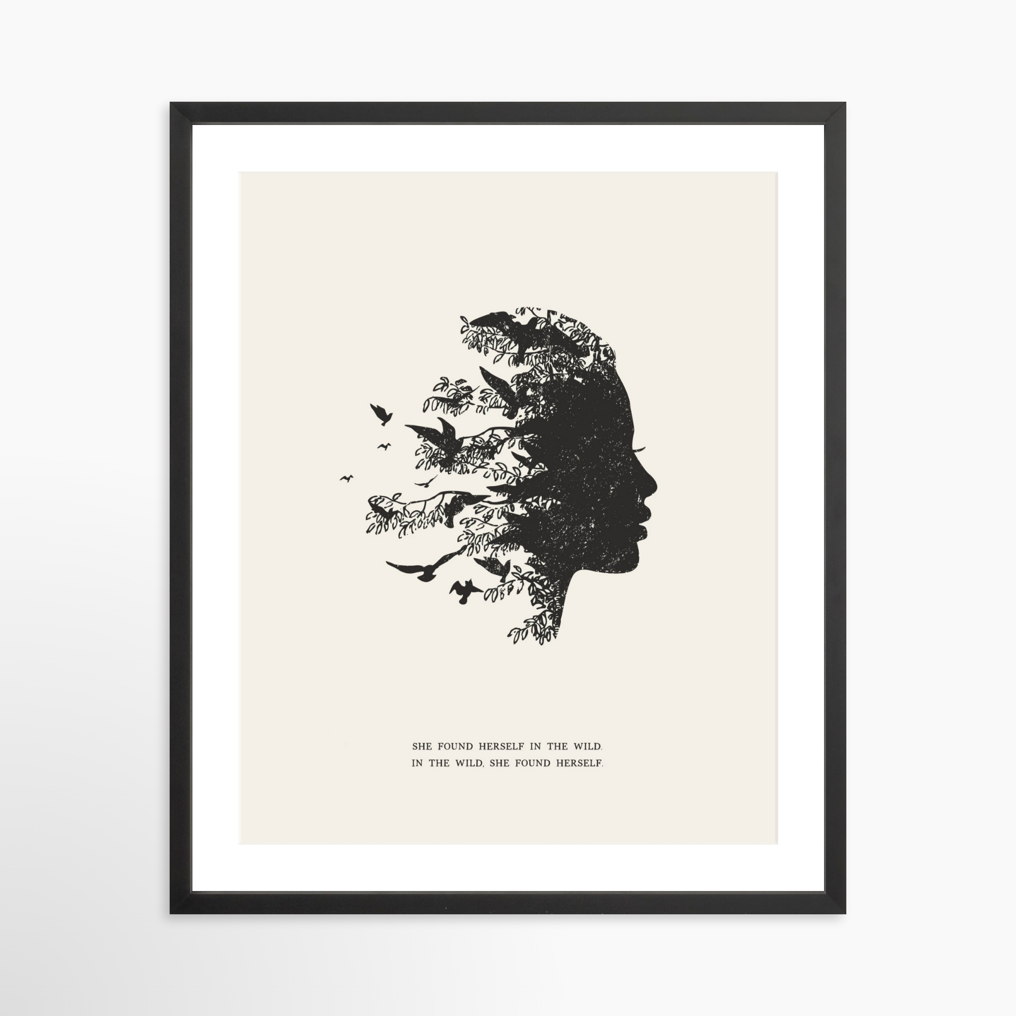 20x25 / Black Frame + White Mat