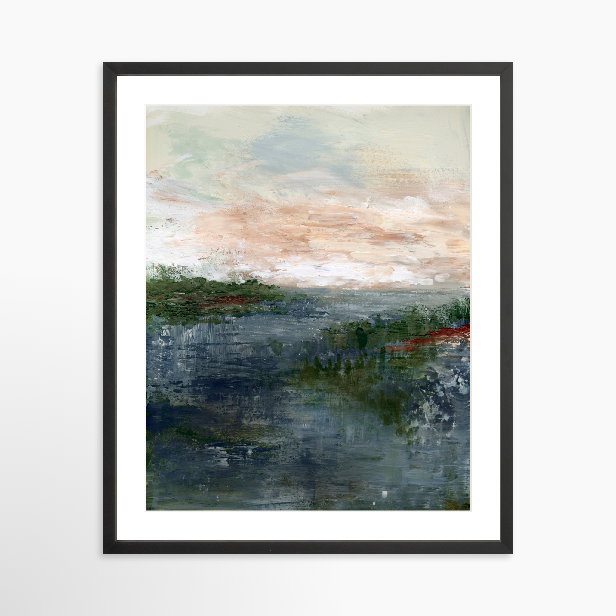 20x25 / Black Frame + White Mat