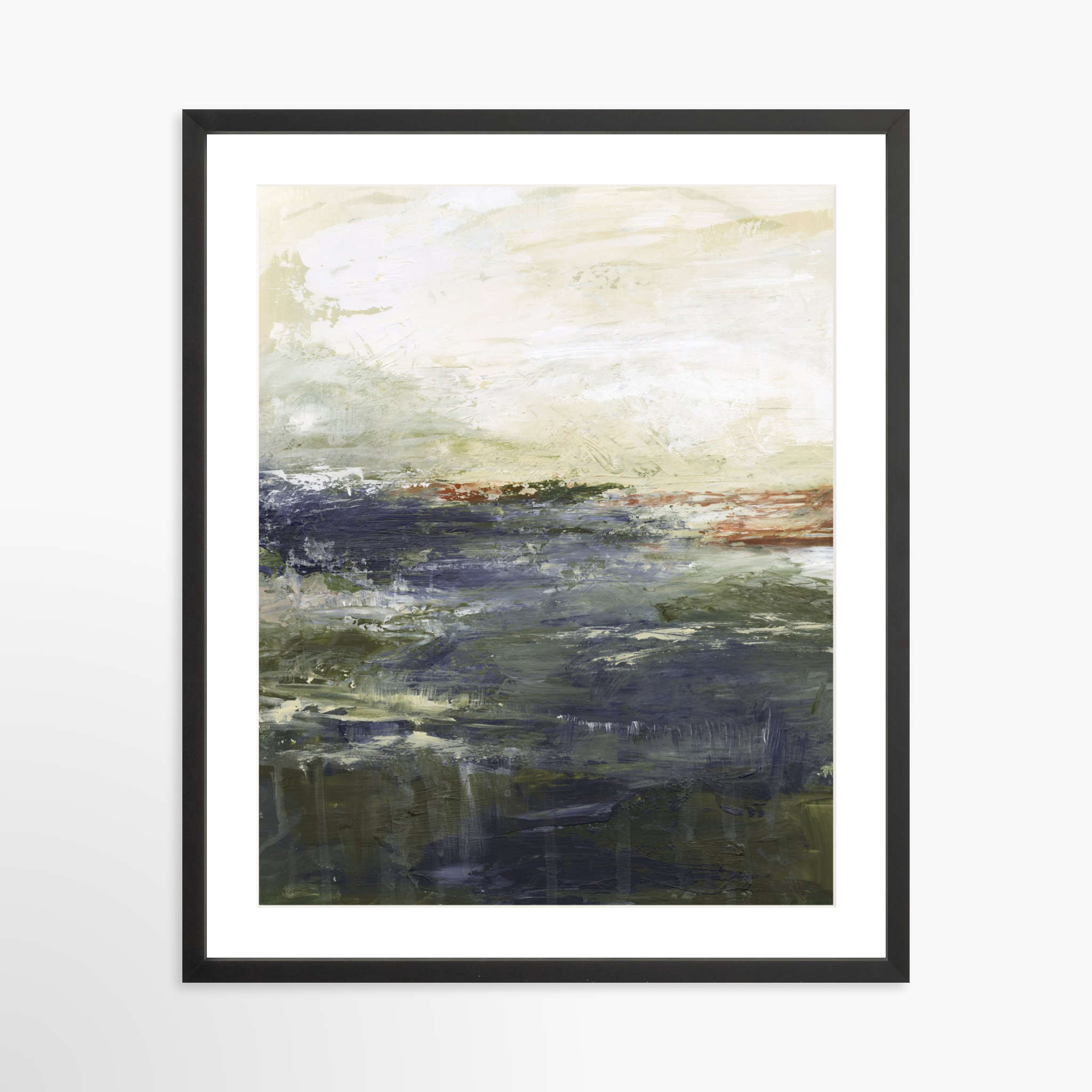20x25 / Black Frame + White Mat