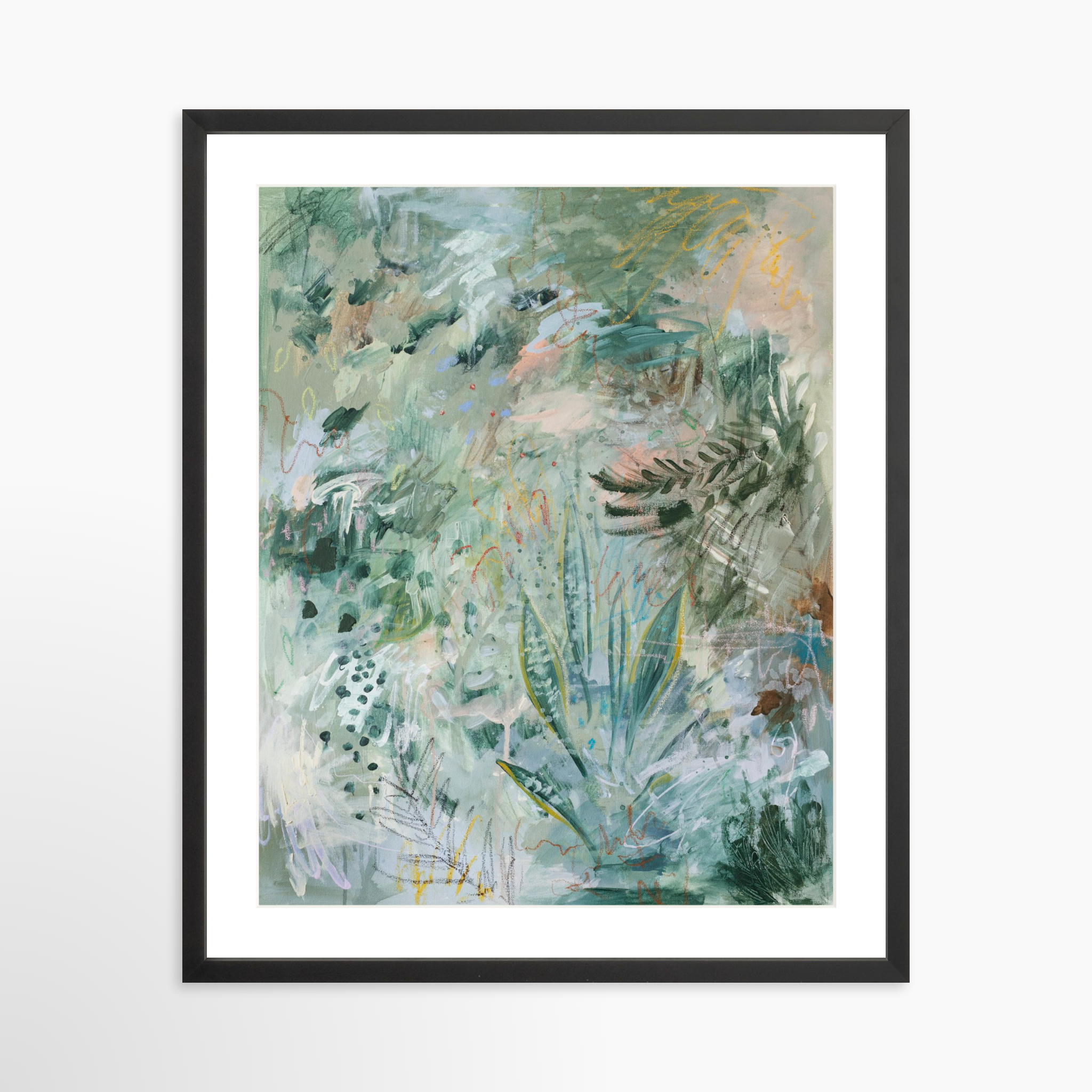 20x25 / Black Frame + White Mat