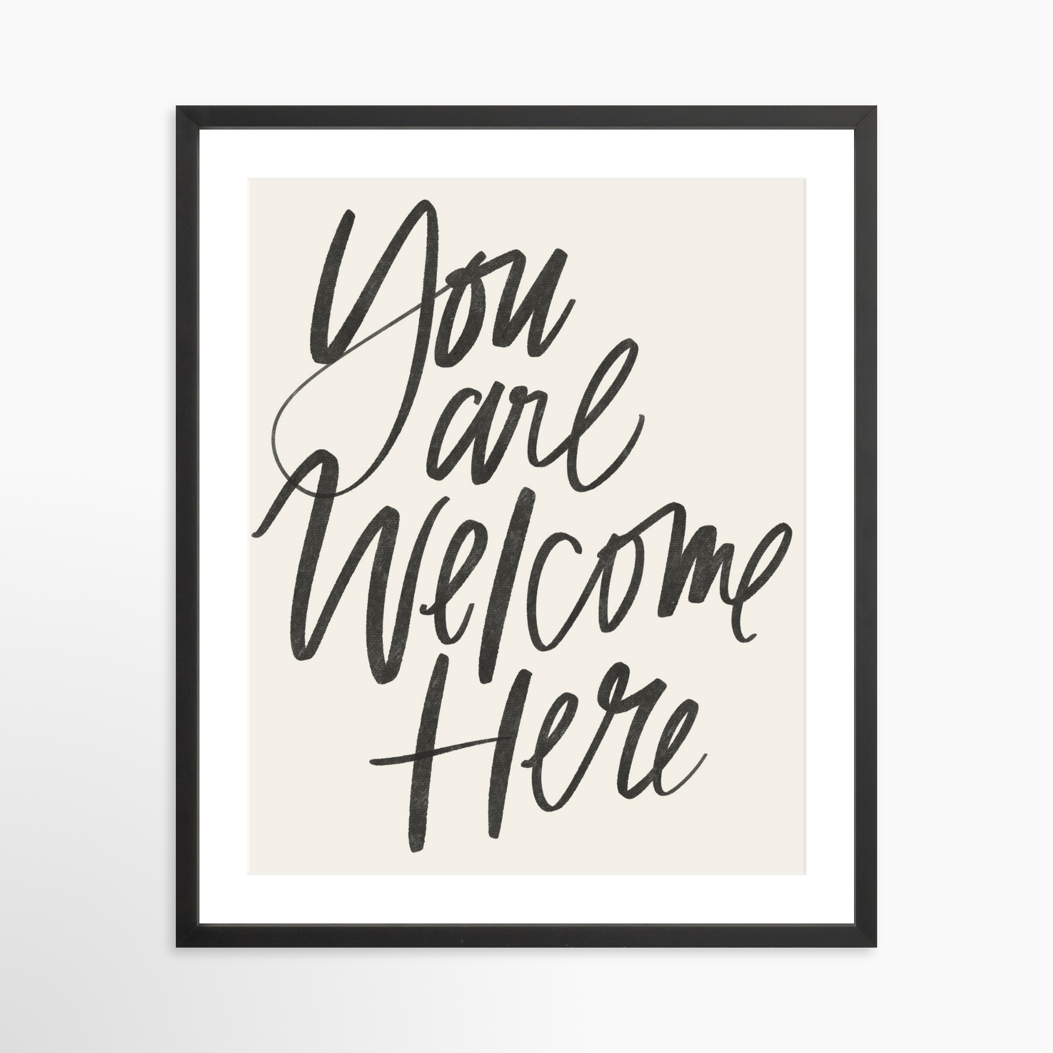 20x25 / Black Frame + White Mat