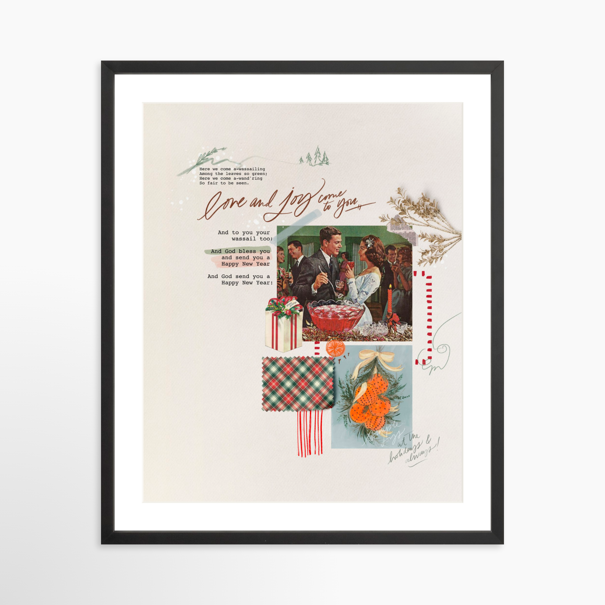 20x25 / Black Frame + White Mat