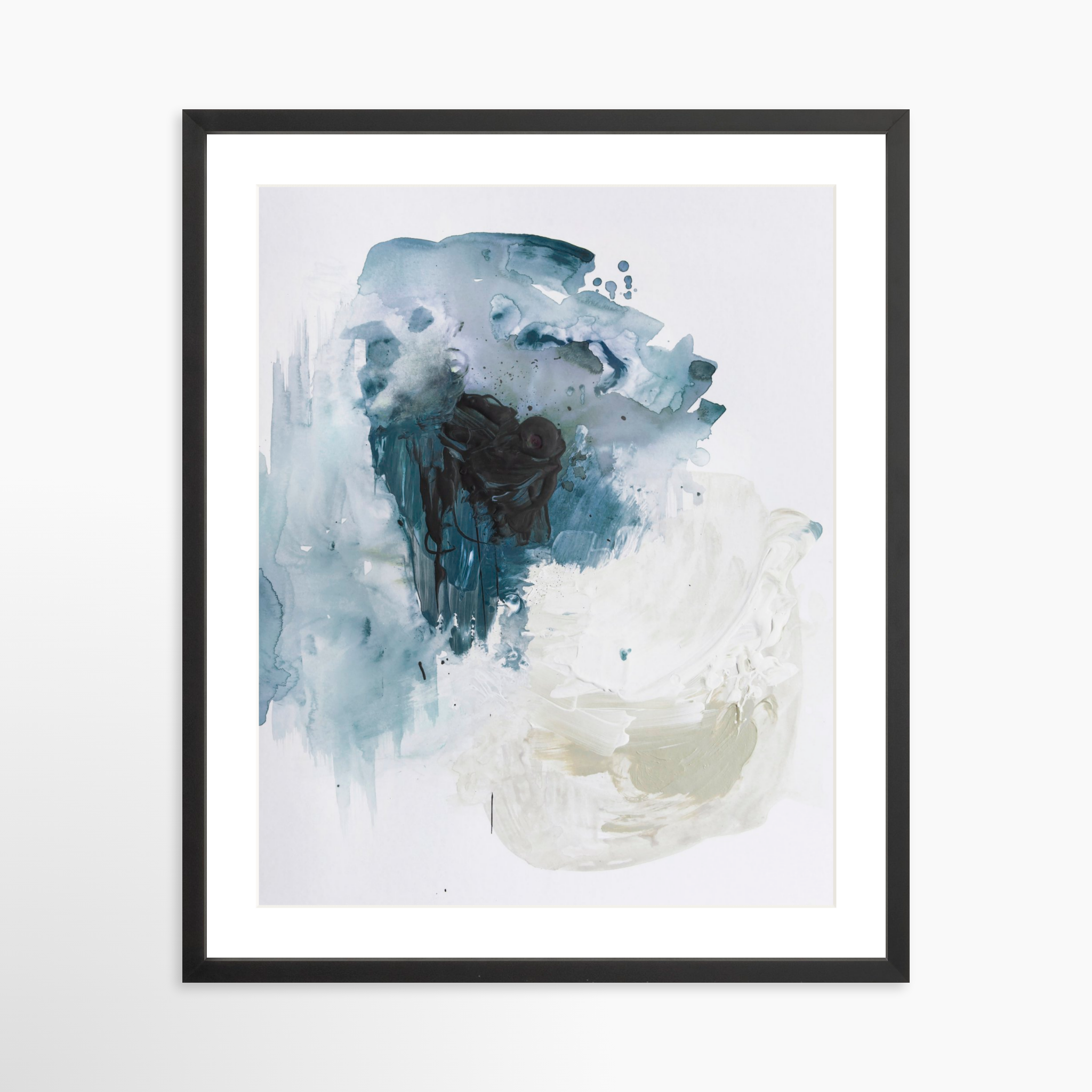 20x25 / Black Frame + White Mat