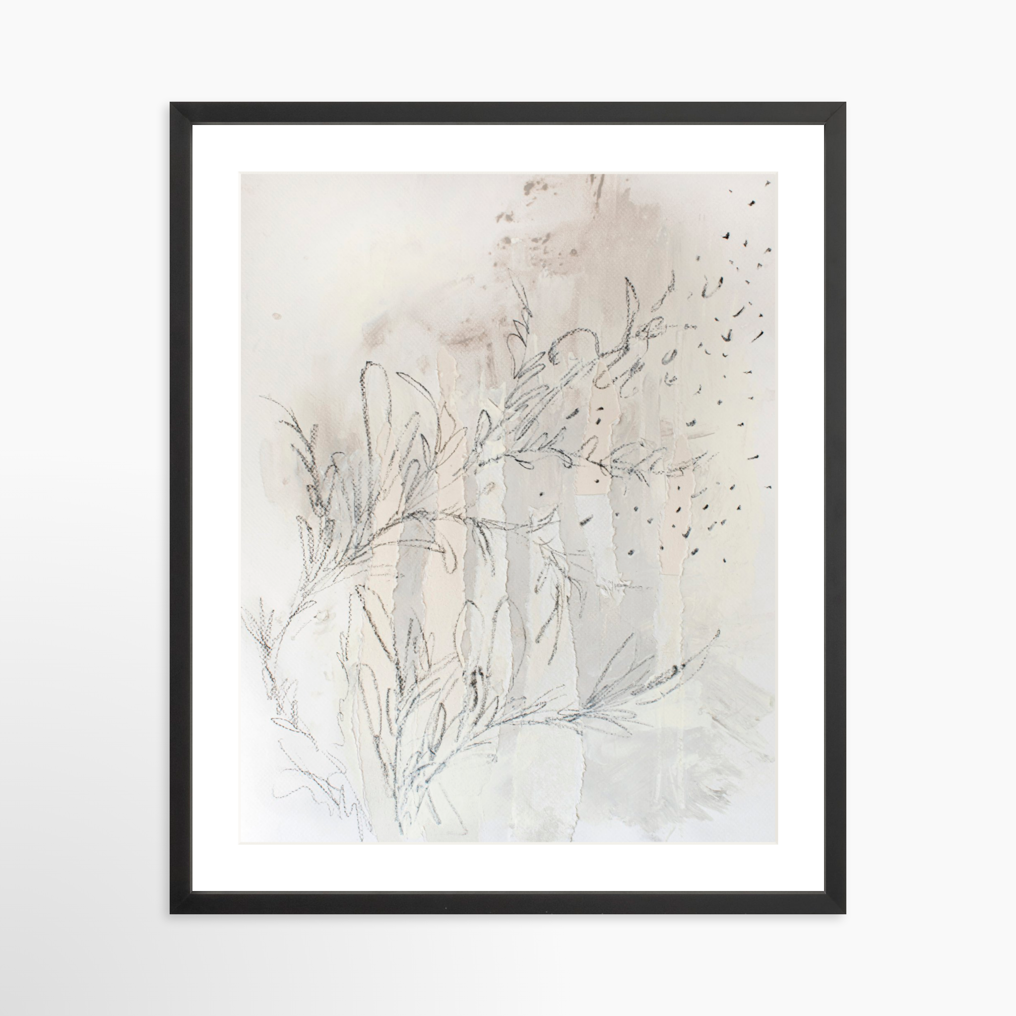 20x25 / Black Frame + White Mat