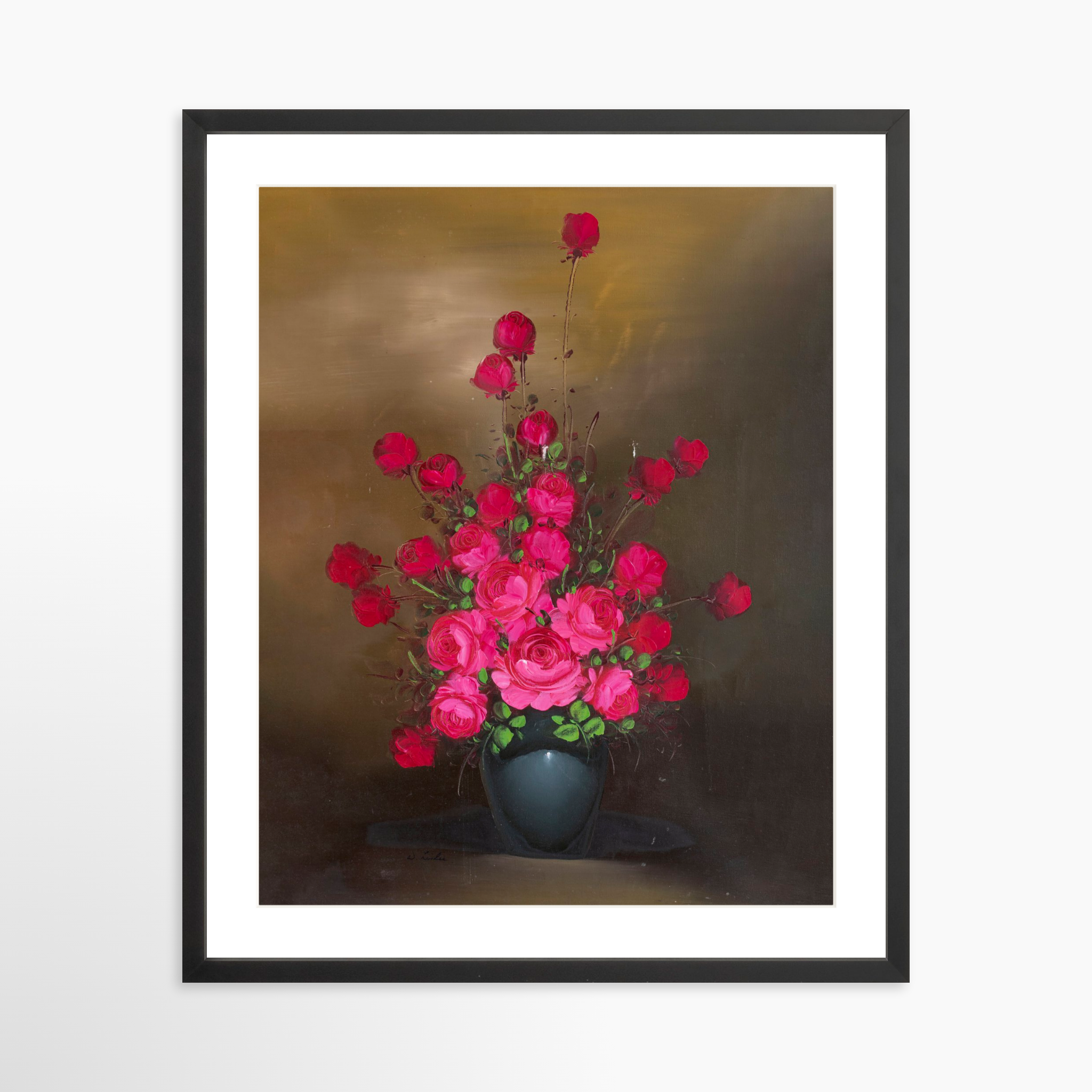 20x25 / Black Frame + White Mat