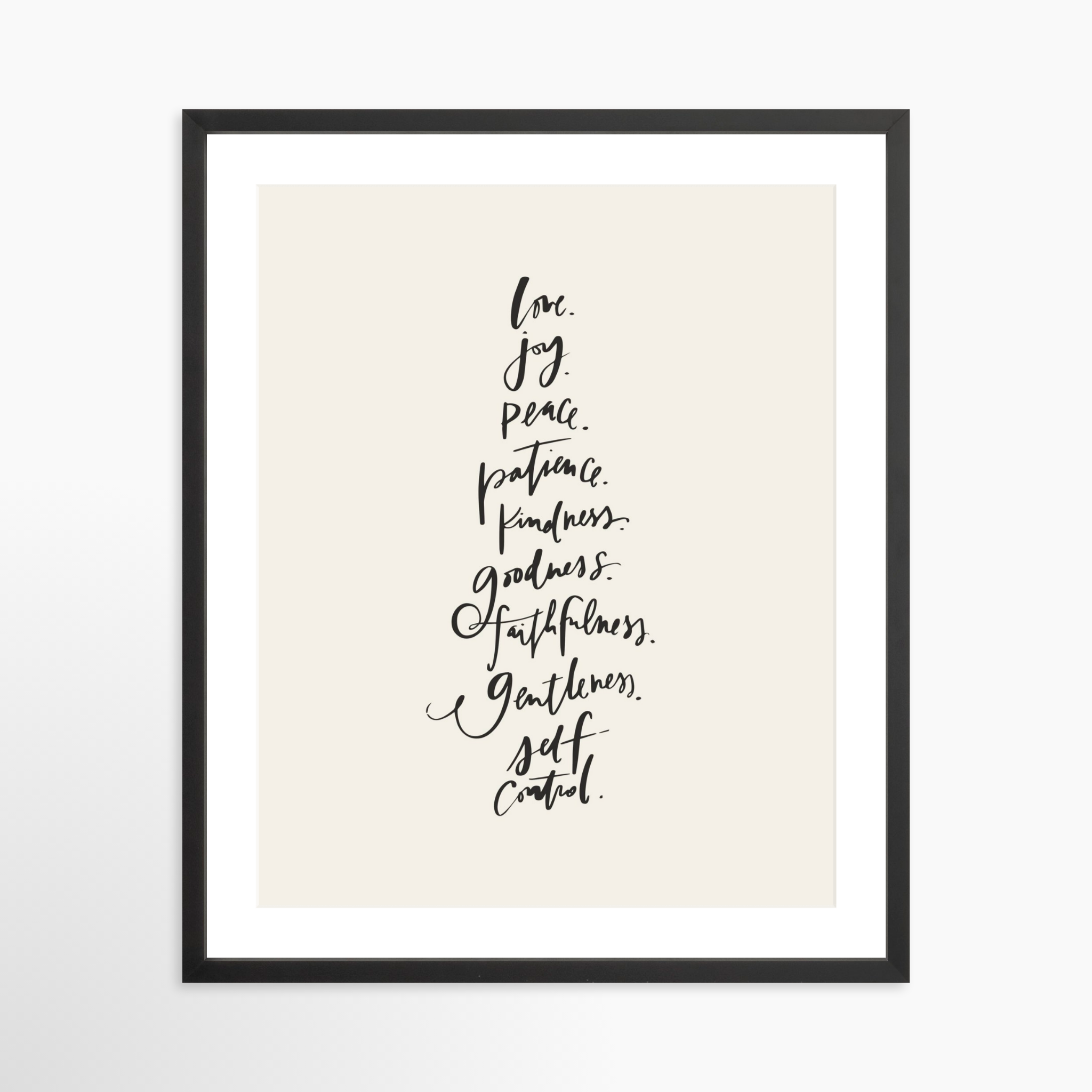 20x25 / Black Frame + White Mat